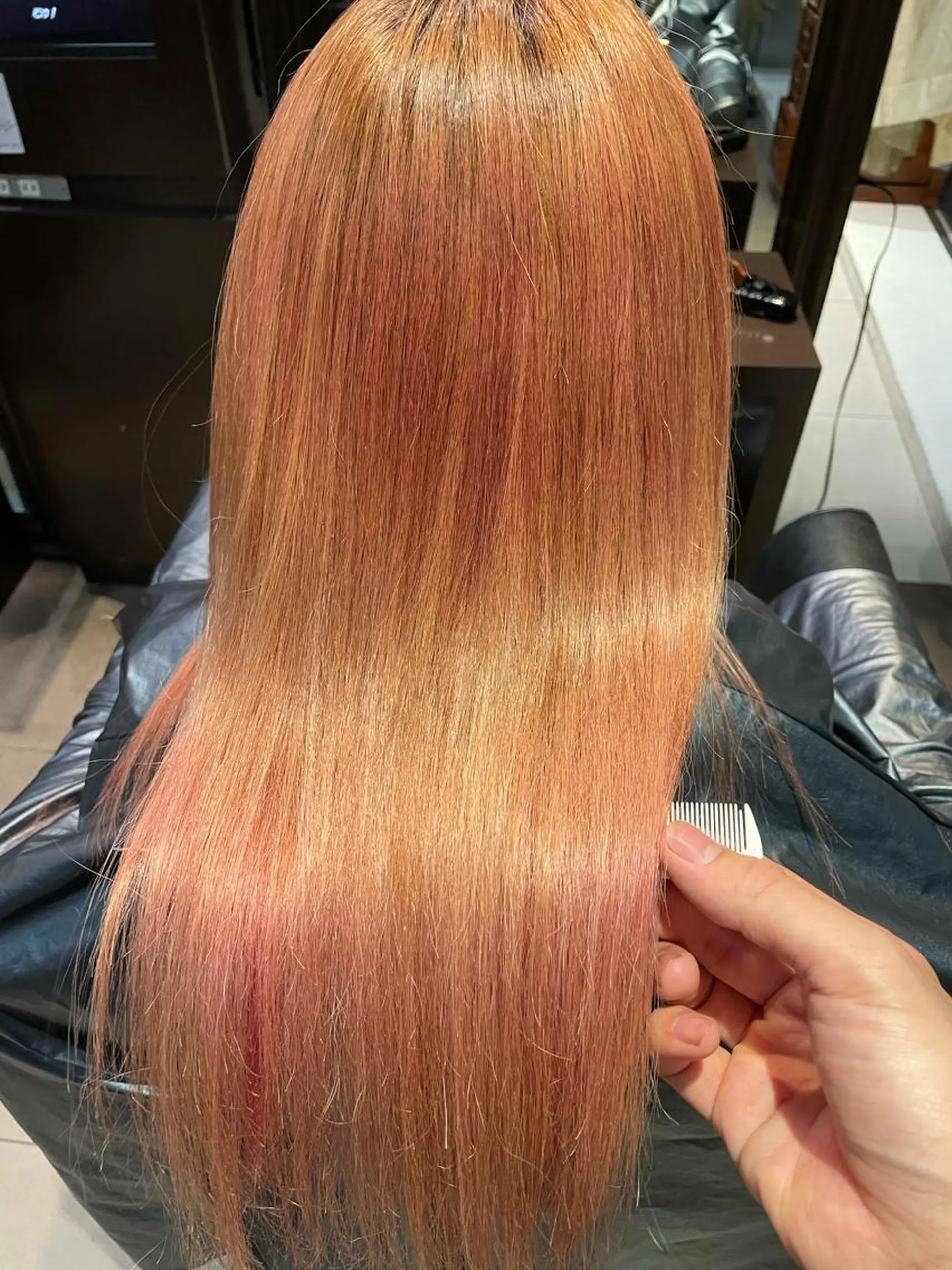 セミロング 縮毛矯正 トリートメント 心斎橋 美髪職人　近江のヘアスタイル