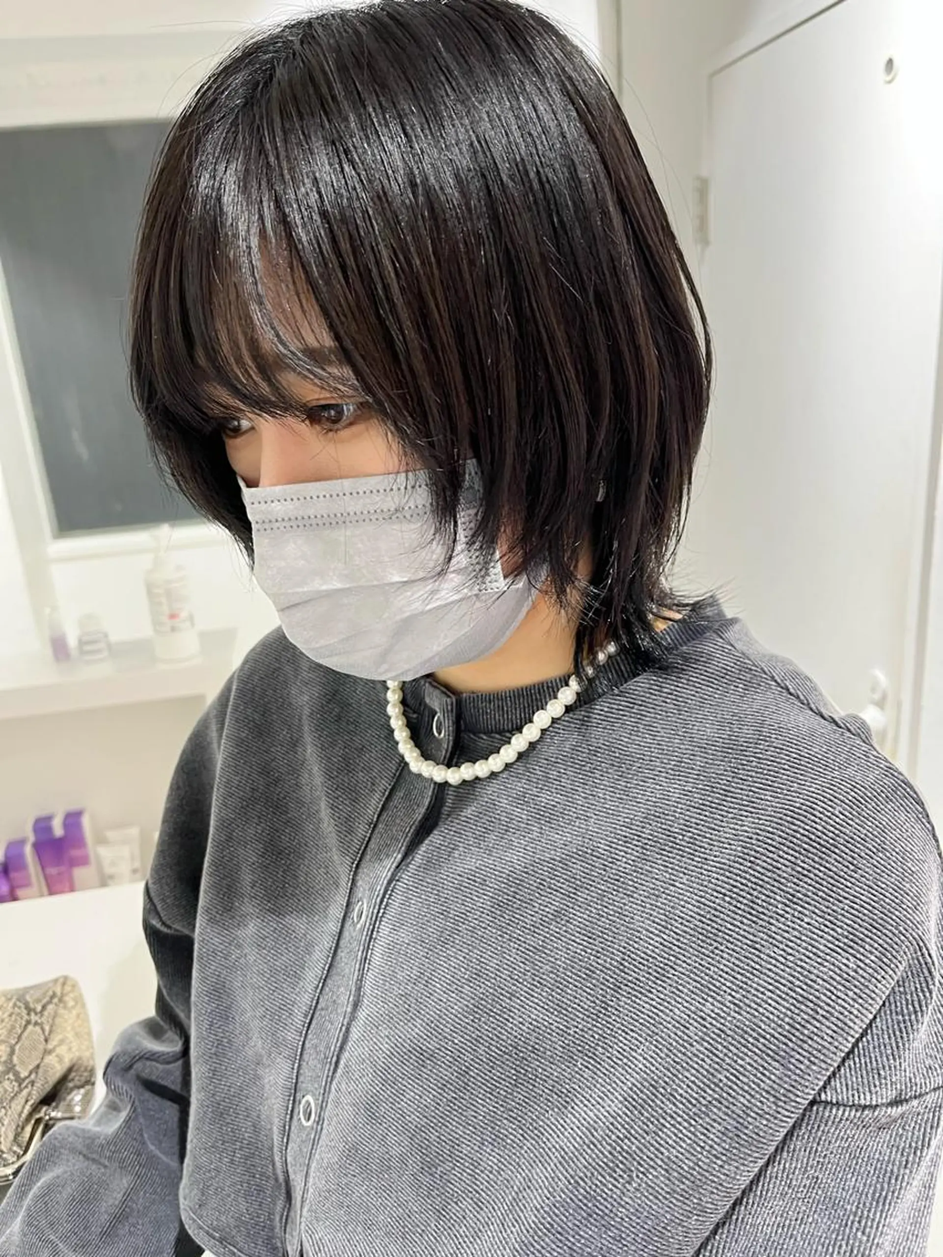 ショート ボブ ウルフカット ウルフボブ カット VANCY所属・uchida daikiのヘアスタイル