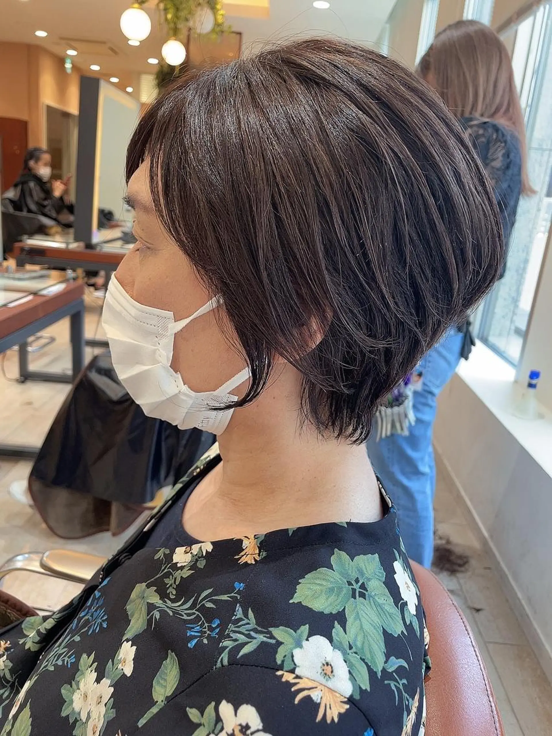 ショート カラー くびれヘア くせ毛 ショートヘア カット ヘアカラー トリートメント 🦖鶴岡香純🦖 産休中のヘアスタイル