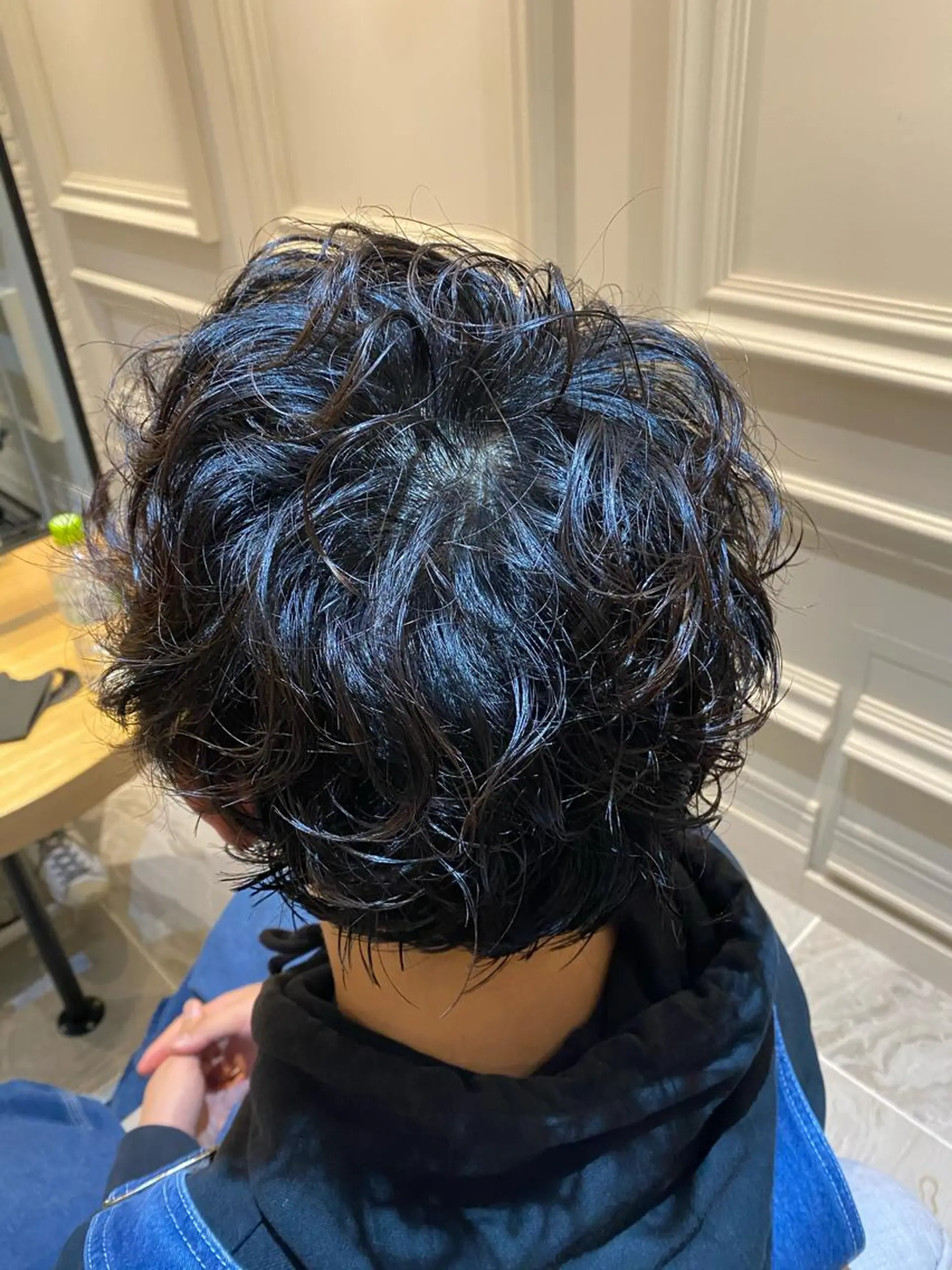 パーマ メンズ グレージュ/透明感/ 韓国ヘア/RISAのヘアスタイル