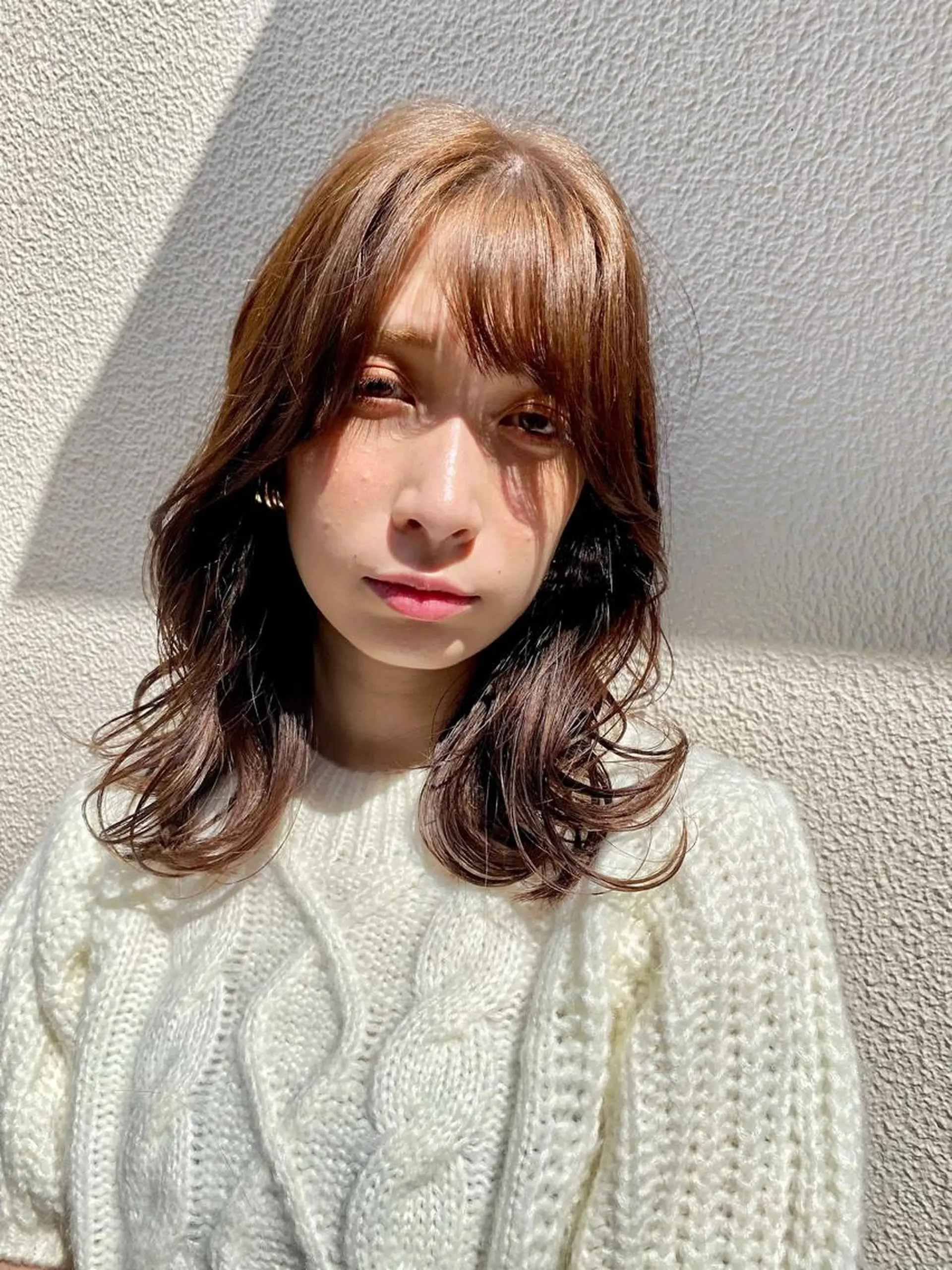 ミディアム カラー ヘアアレンジ ミディアムパーマ アディクシーカラー イルミナカラー ボブ くびれヘア 渋谷✨yuto✨全 メニュー得意です🙏のヘアスタイル
