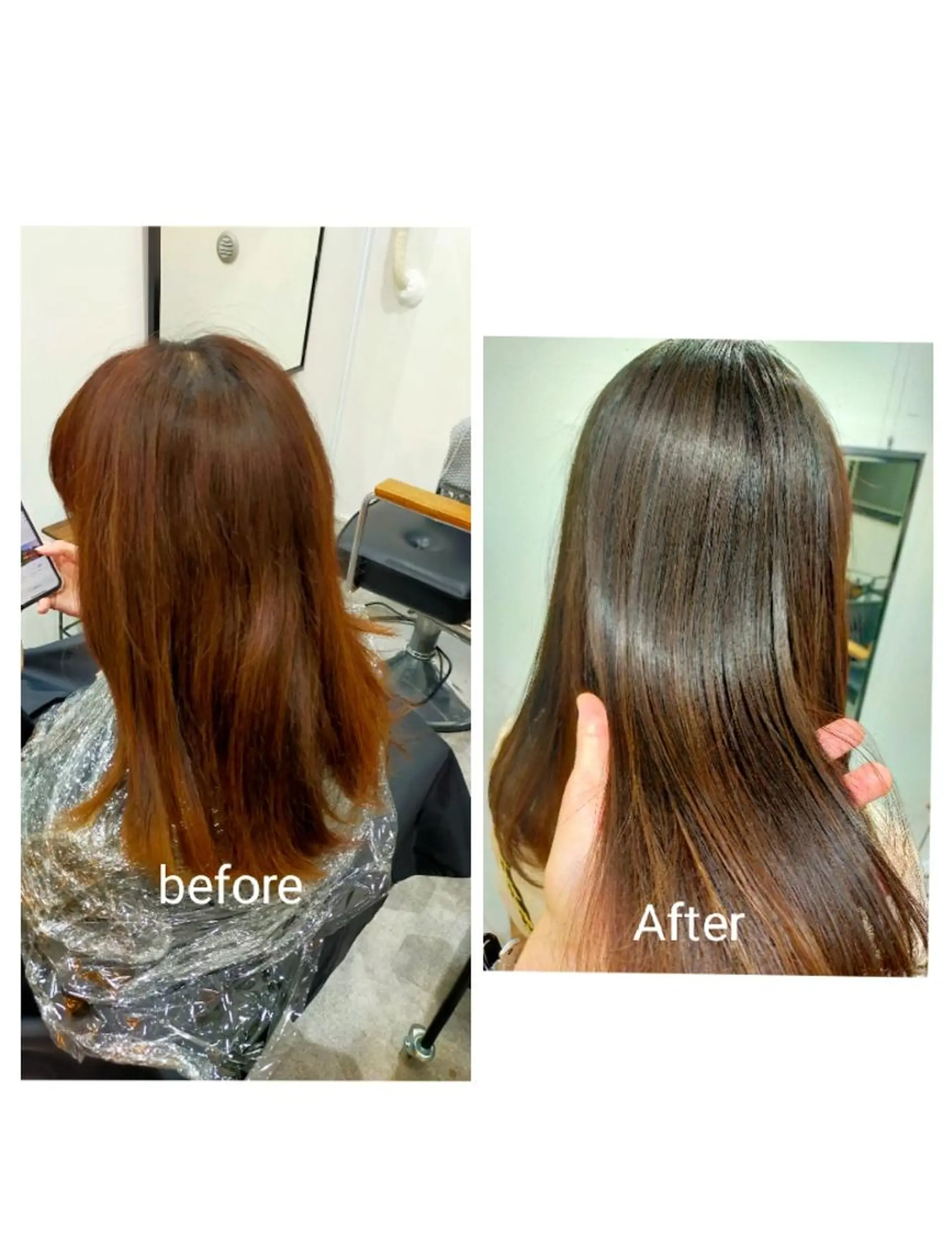 ロング カラー 髪質改善 トリートメント ヘアカラー トリートメント SUN GLOW  サングロウ所属・ナカノメ トシアキのヘアスタイル