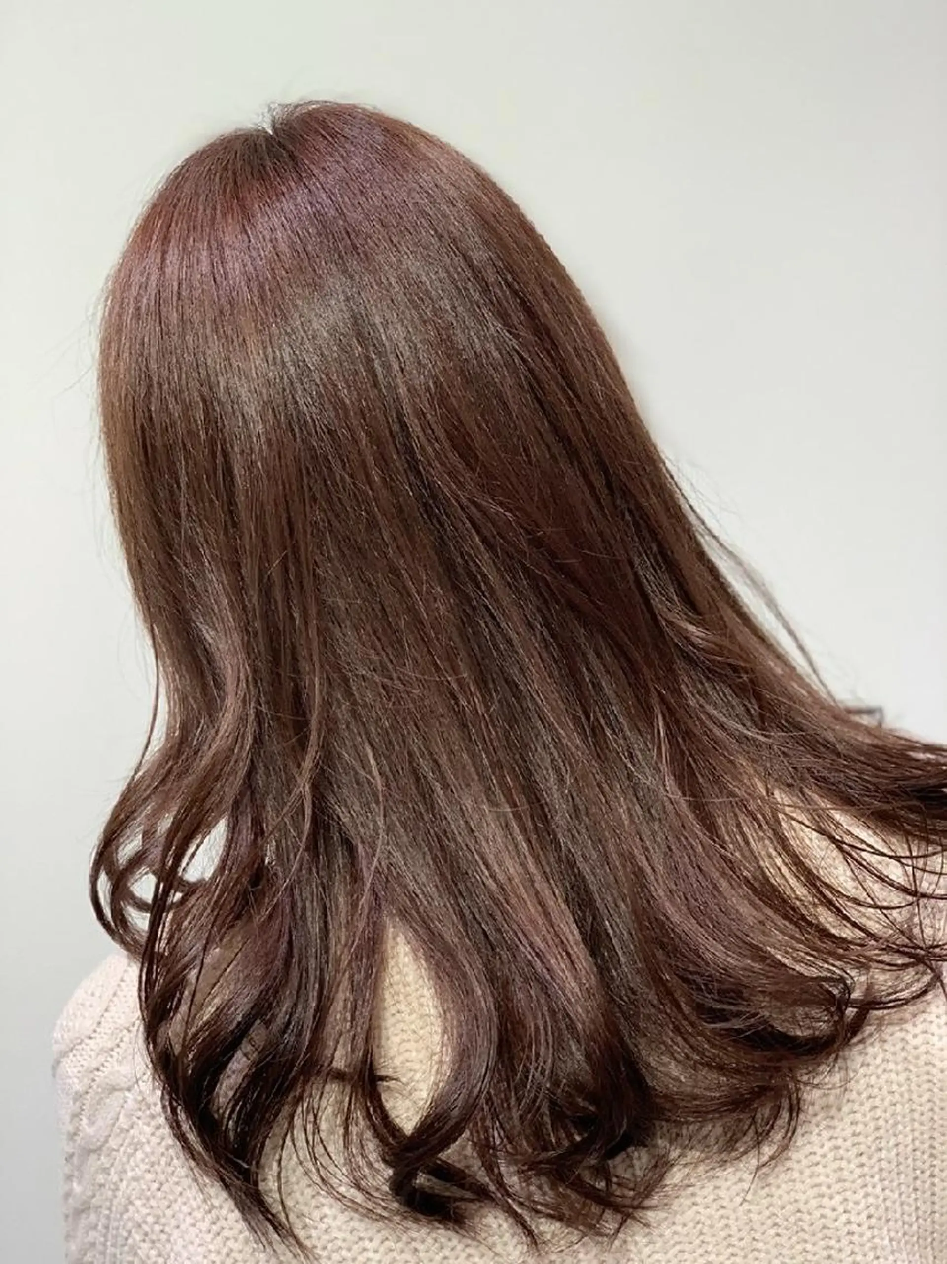 ロング カラー ブラウンカラー イルミナカラー ピンクカラー 染野 匠のヘアスタイル