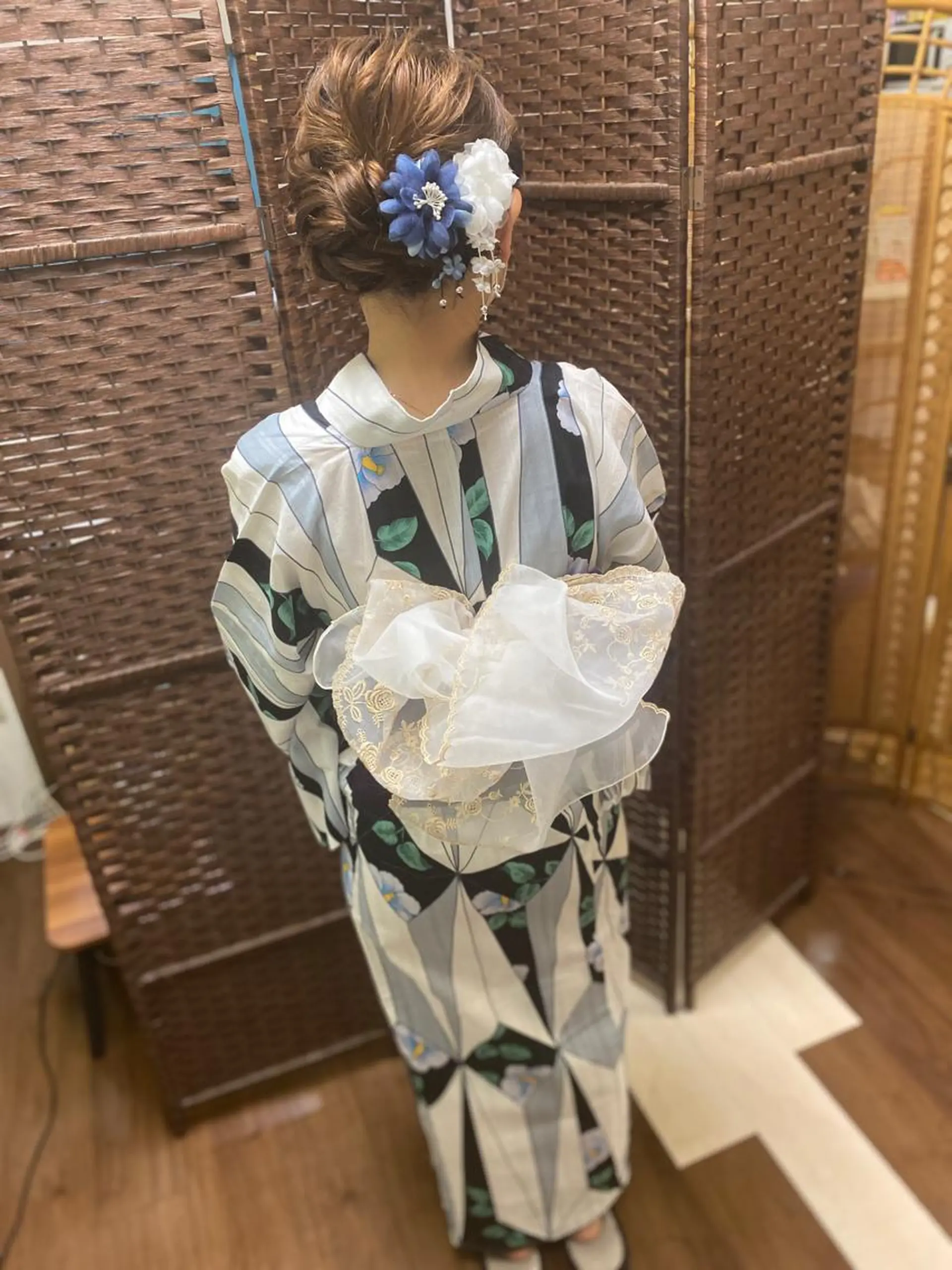 セミロング ヘアアレンジ hairmake Sakura松本真理のヘアスタイル