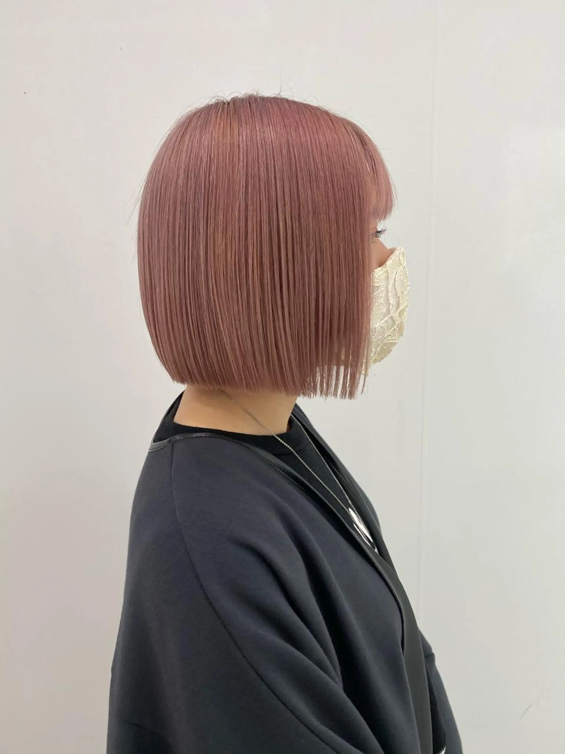 ミディアム 切りっぱなしボブ ボブ カット Rubik's江坂 ルービックえさかのヘアスタイル