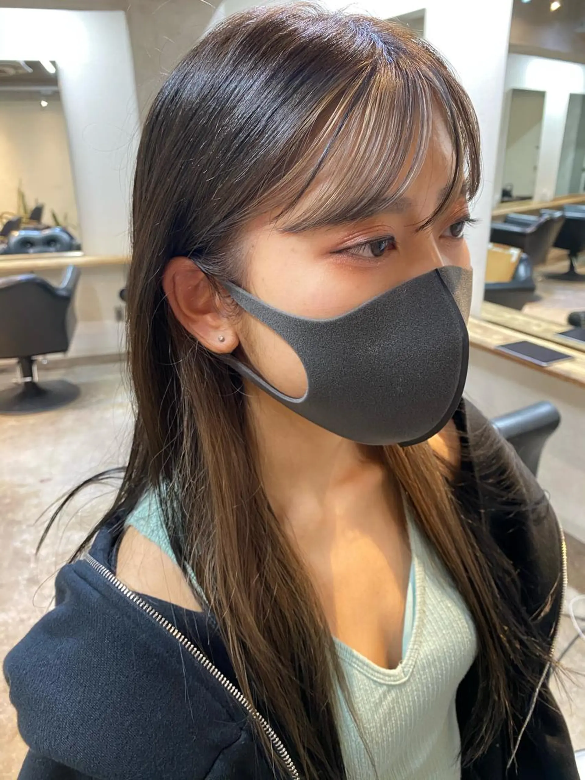 ロング カラー ミストバング  フェイスフレーミング ヘアカラー トリートメント 🧼柴田 健太郎🧼のヘアスタイル