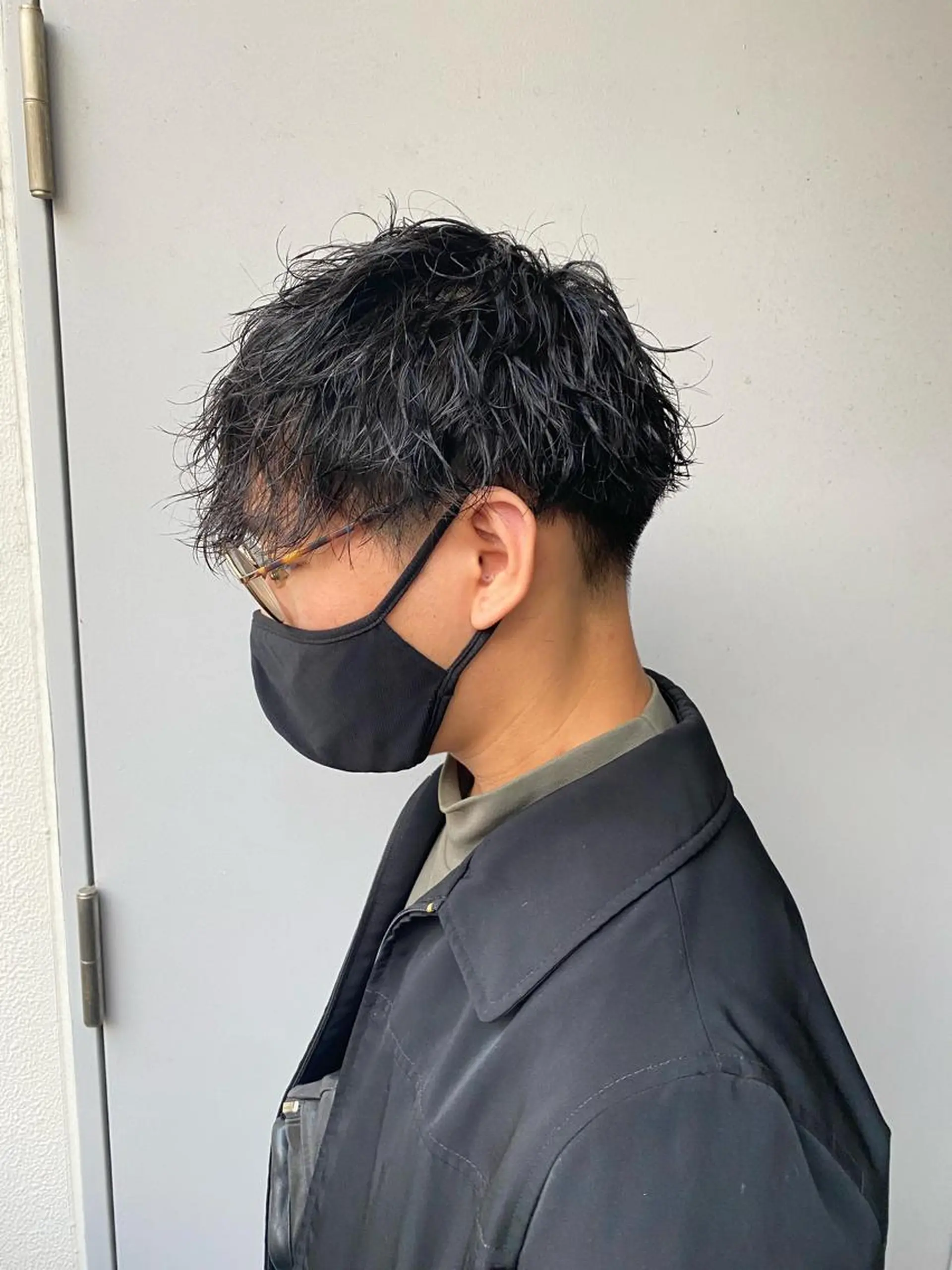 ショート パーマ メンズ 🟦ニュアンス/メン ズパーマ横浜🟦のヘアスタイル