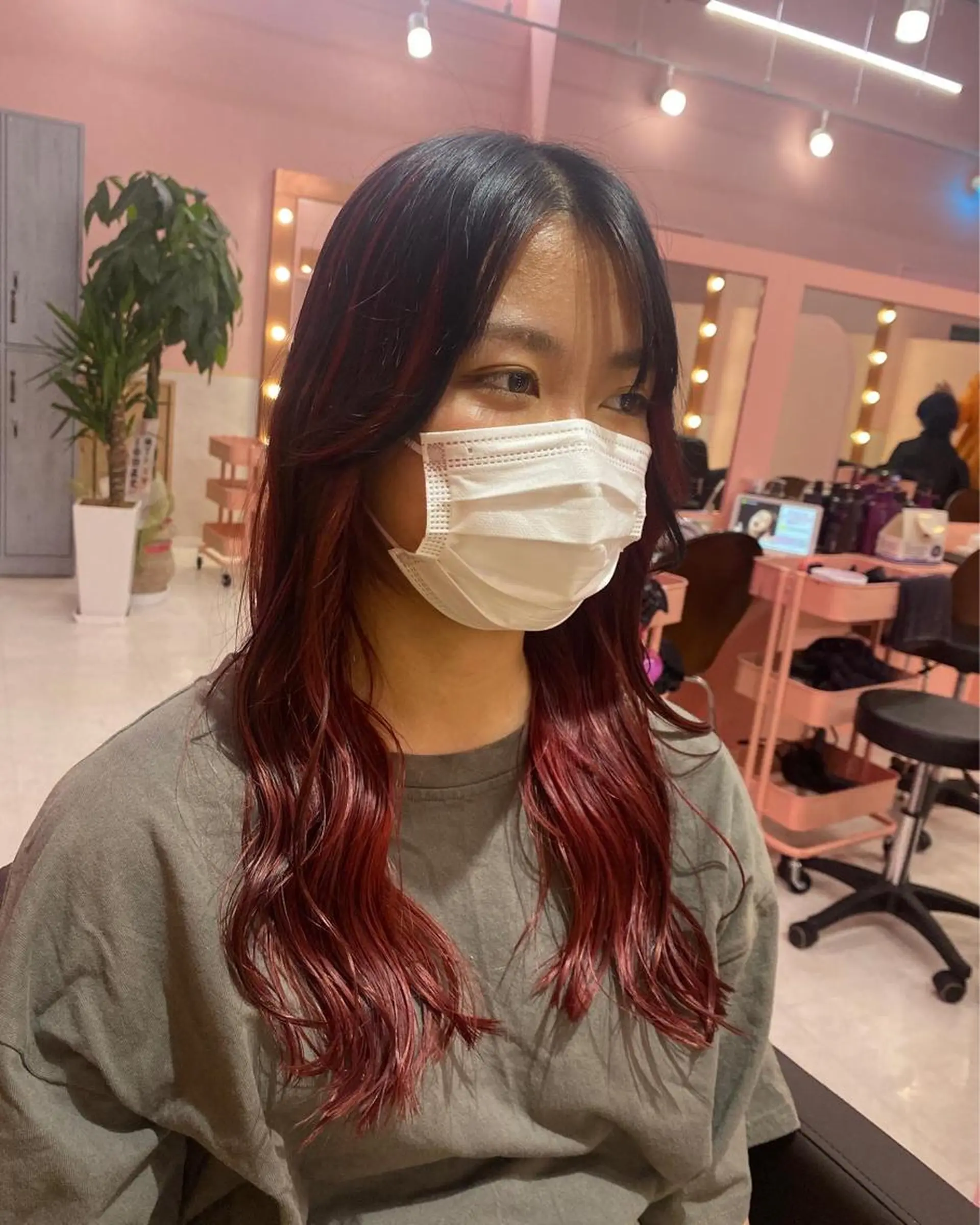 ロング カラー ヘアカラー トリートメント ヘアセット カットカラー特化 ⭐️代表⭐️のヘアスタイル