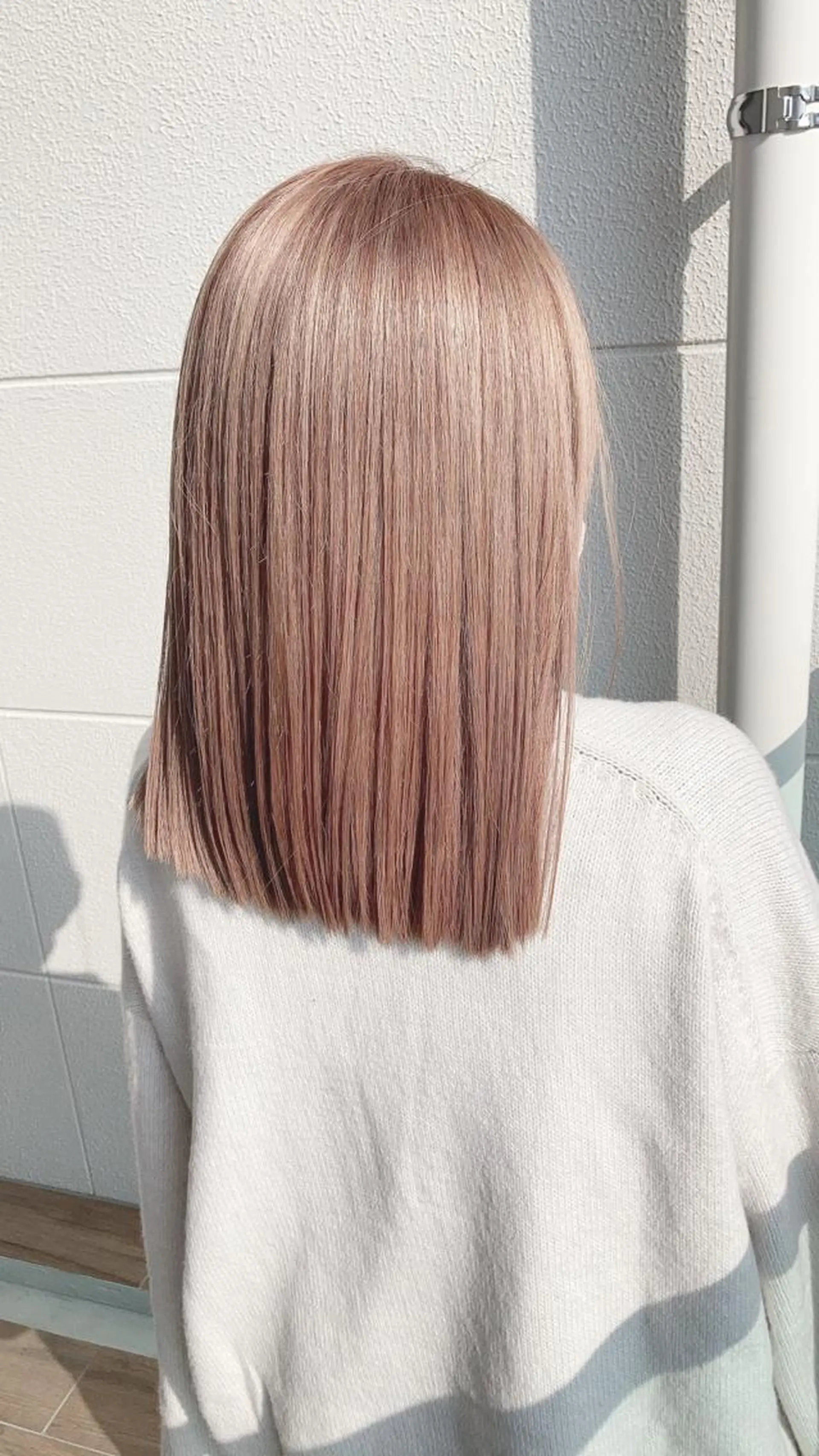 ミディアム カット ヘアカラー トリートメント 平野 朋未のヘアスタイル