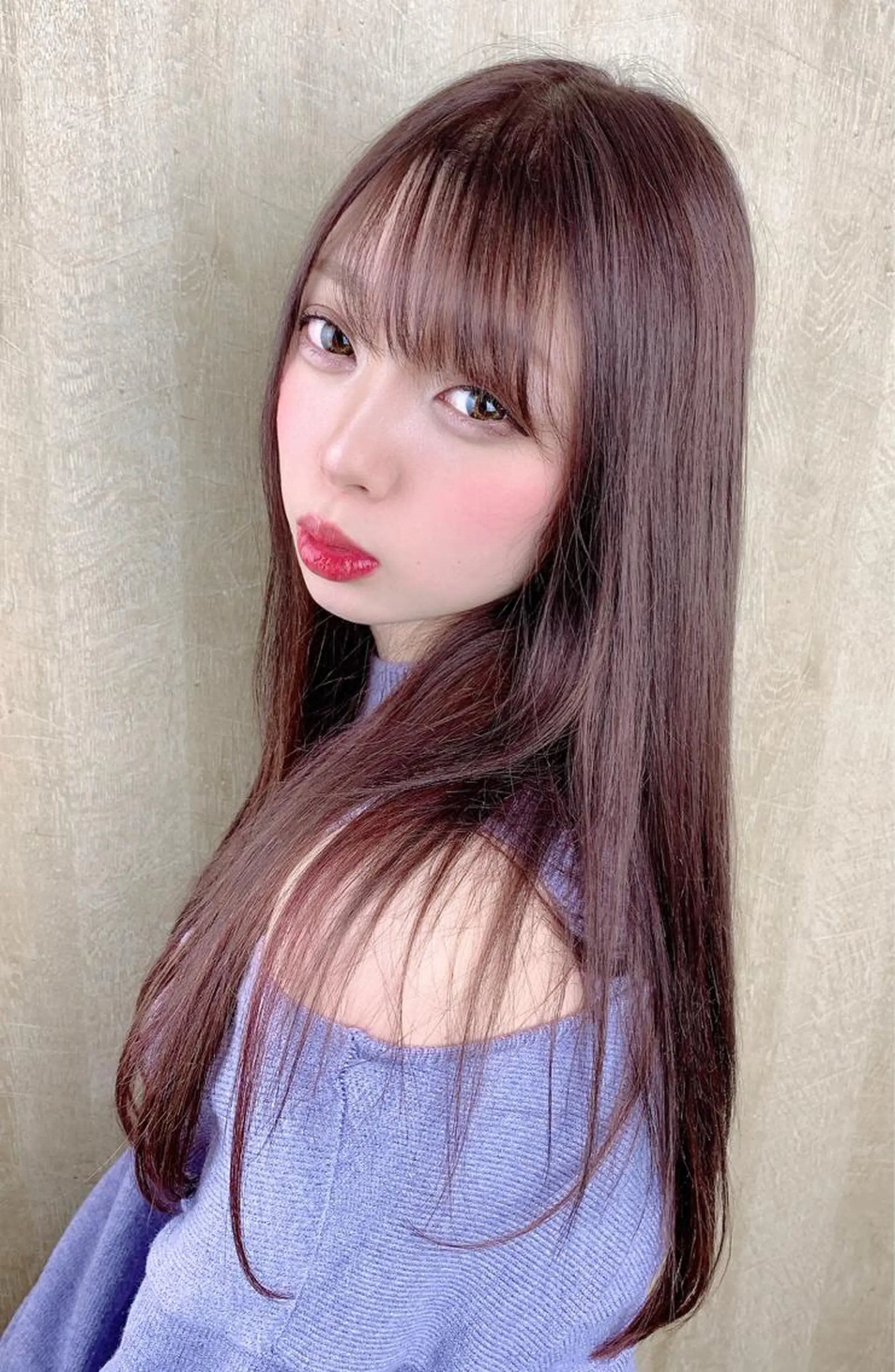 ロング カラー プルエクステ エクステ エクステ R by NINA かずなのヘアスタイル