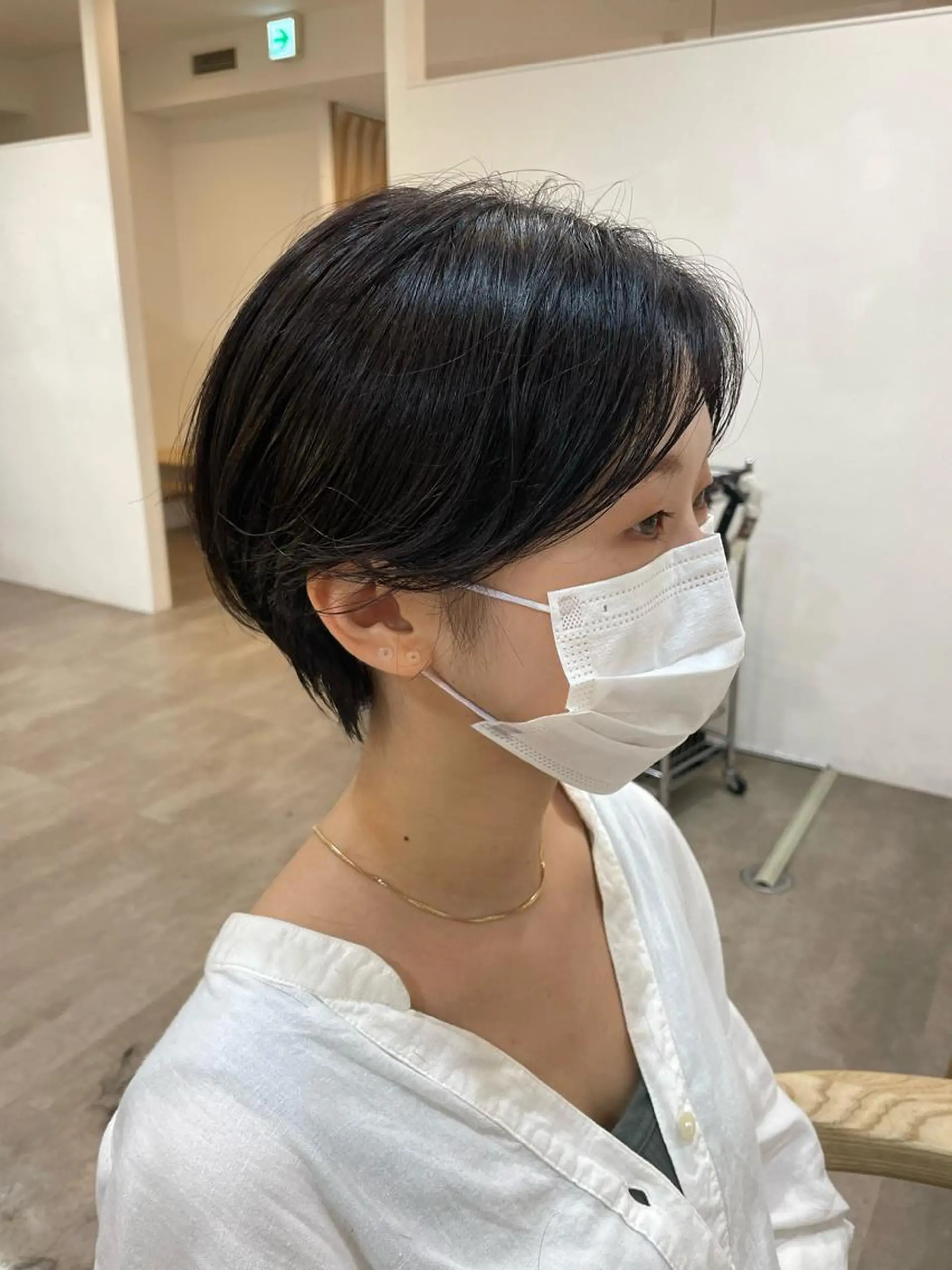ショート ハンサムショート ショートヘア カット ヘアカラー トリートメント 大迫 江梨のヘアスタイル