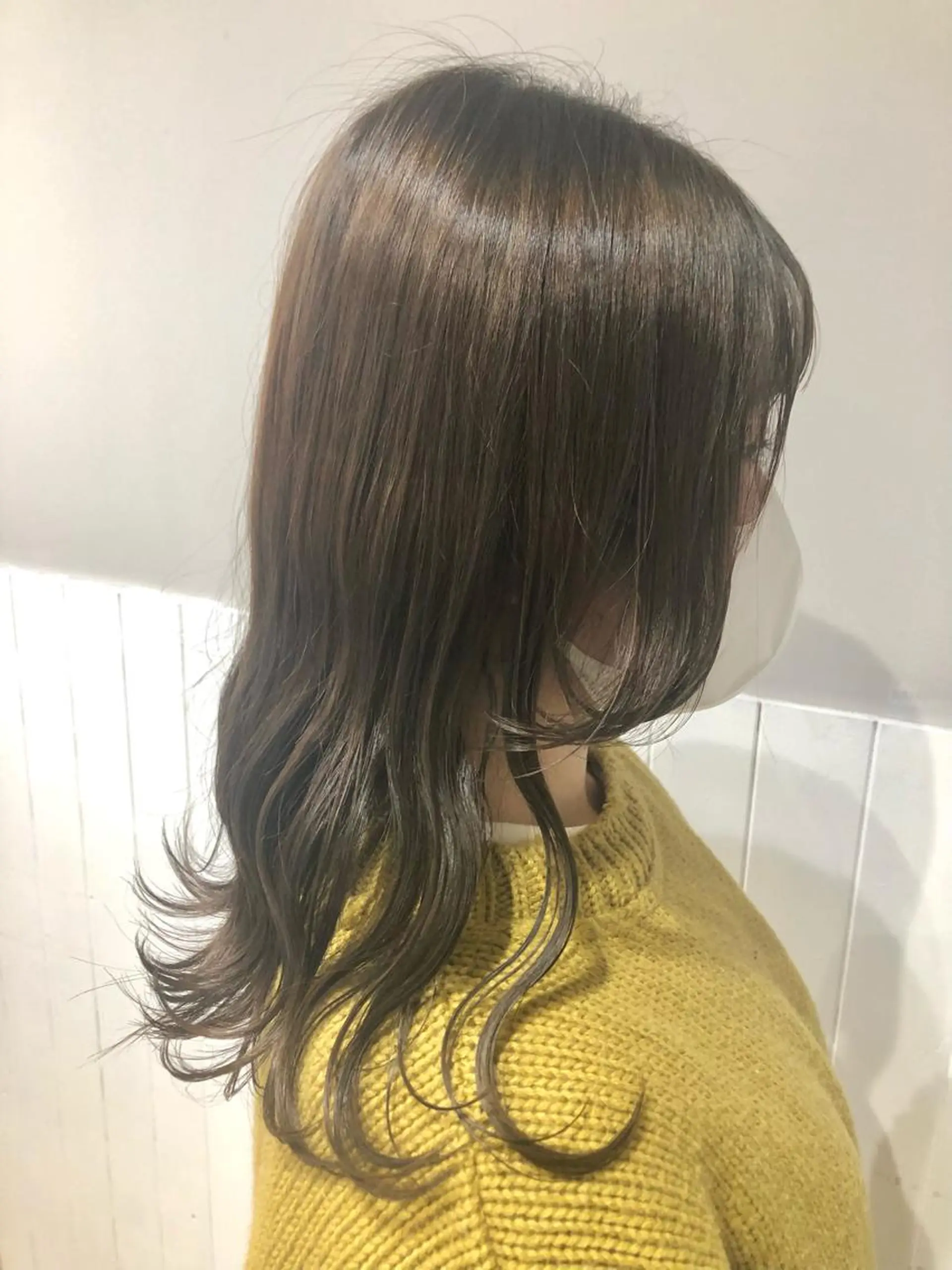 ロング カラー ブラウンカラー 透明感カラー オリーブブラウン オリーブカラー Pocketいわき 深谷 智花のヘアスタイル