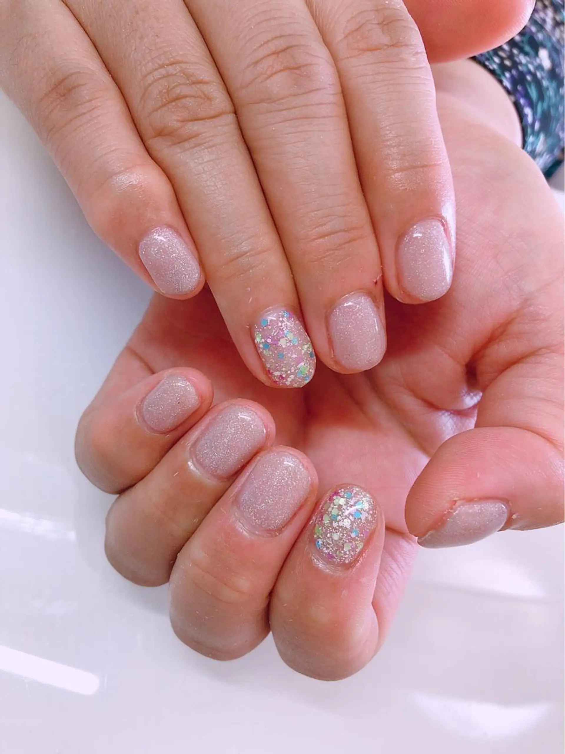 ネイル フットネイル グリーン オフィスネイル ワンカラーネイル Lily Roseスタッフ一同のマツエク・マツパデザイン