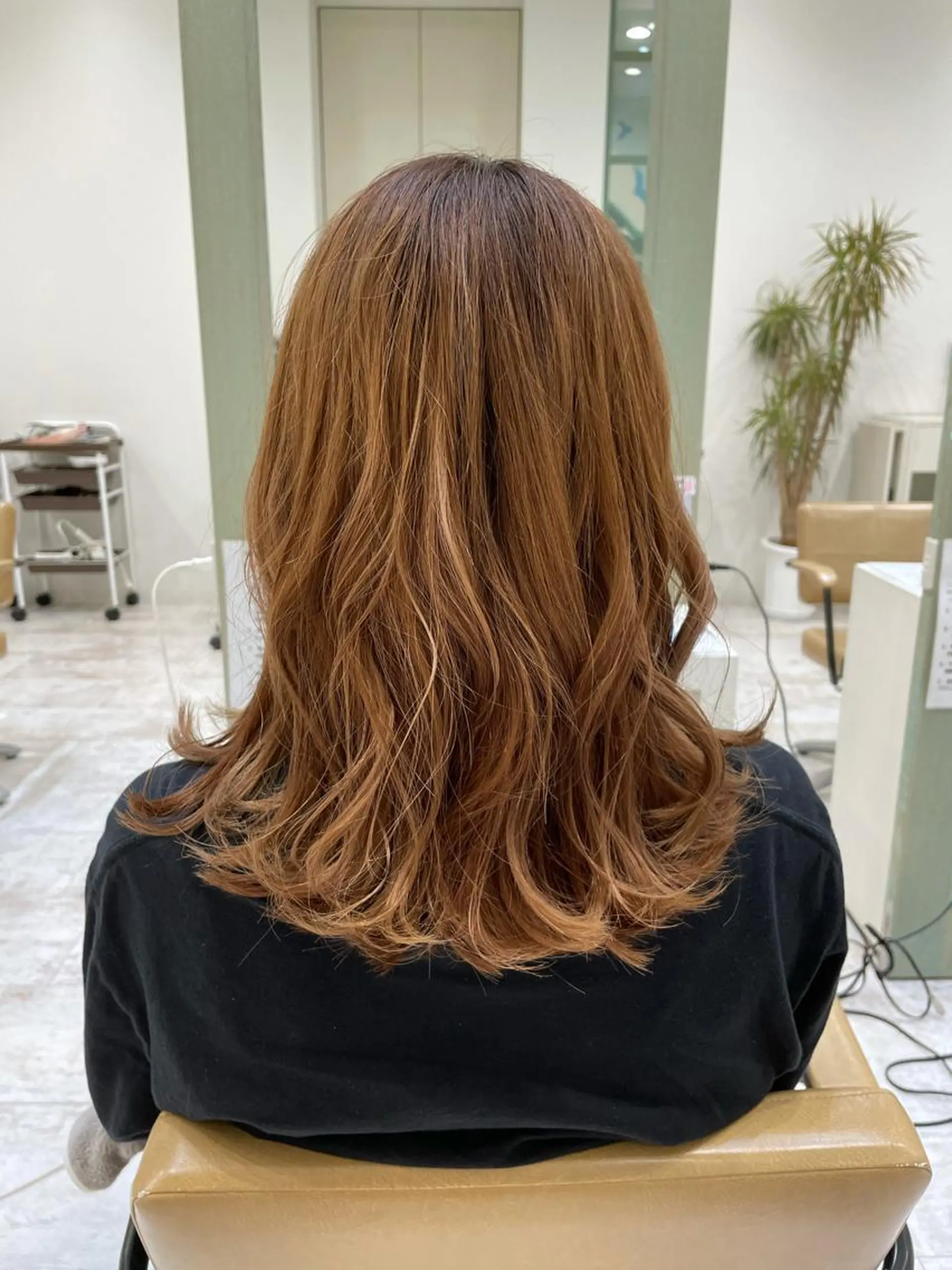 ロング カット ヘアカラー 林 朱里のヘアスタイル