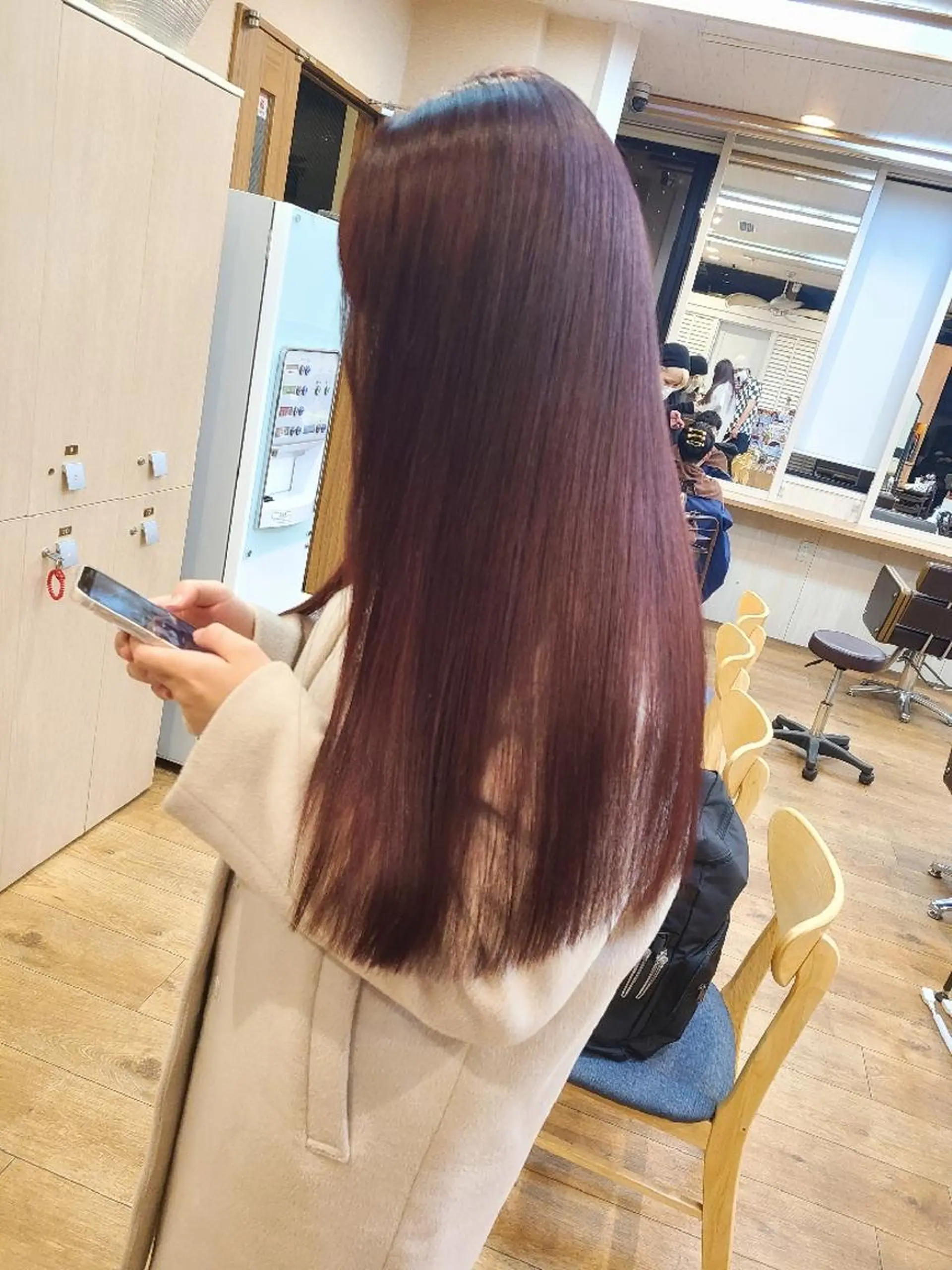 ロング カラー ピンクカラー パープルカラー カット ヘアカラー トリートメント 【ネウィ天王寺 】seiyaのヘアスタイル