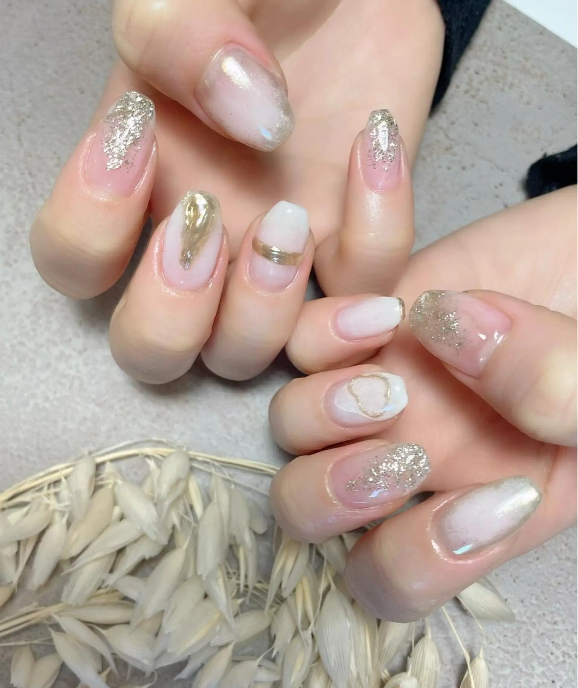 ネイル ニュアンスネイル ホワイト nailsalon SIMB.のネイルデザイン