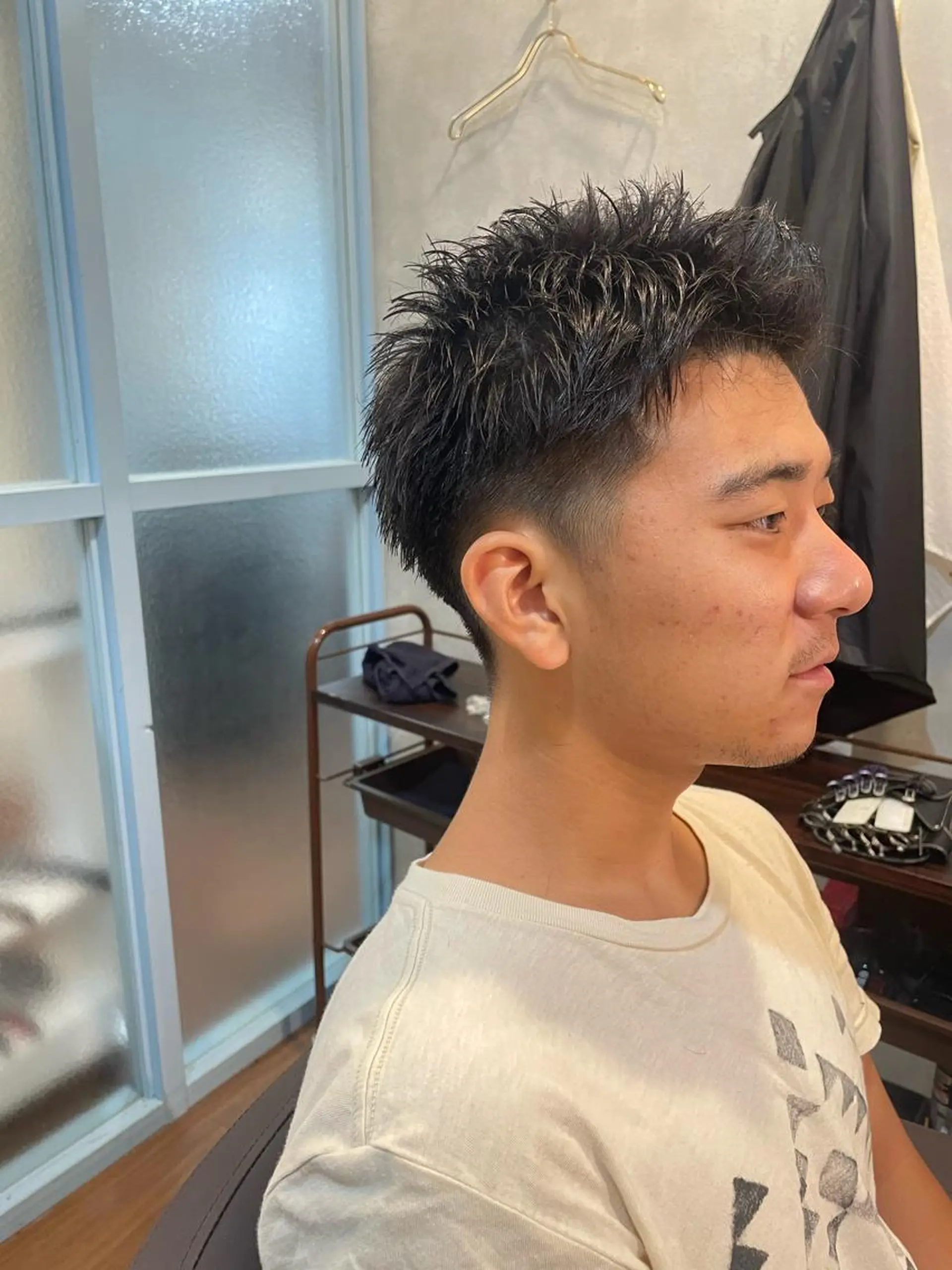 メンズ センターパート マッシュ メンズパーマ メンズツイストパーマ ツーブロック カット ヘアセット フリーランスシェアサロンルレイル所属・心斎橋/メンズ /ルレイル/地形真希のヘアスタイル