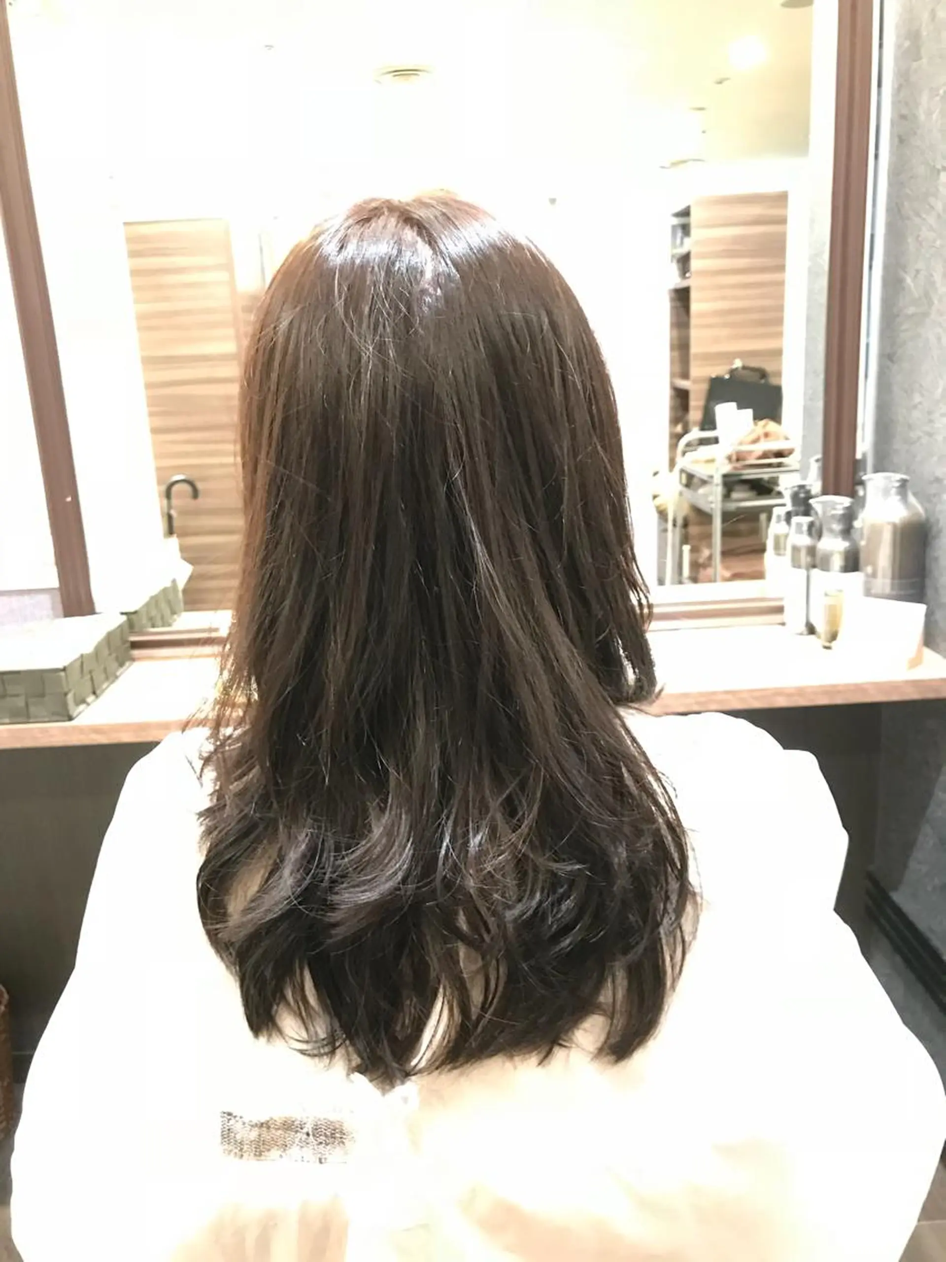 セミロング カラー ブラウンカラー 中嶋 ナカジマのヘアスタイル
