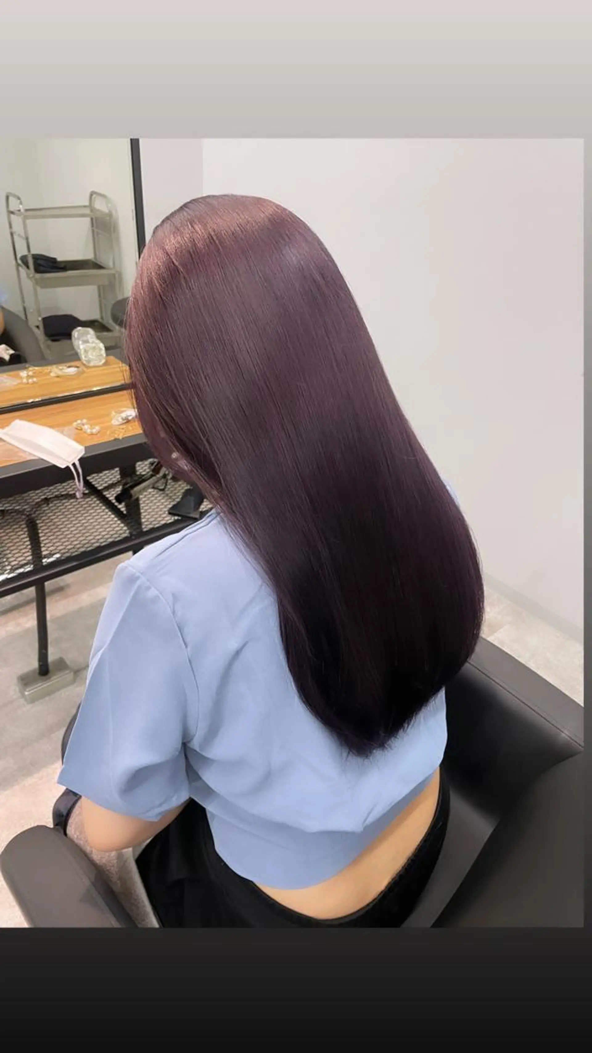 ロング カラー ブリーチ ディープラベンダー ラベンダーカラー 心斎橋/ブリーチ minamiのヘアスタイル