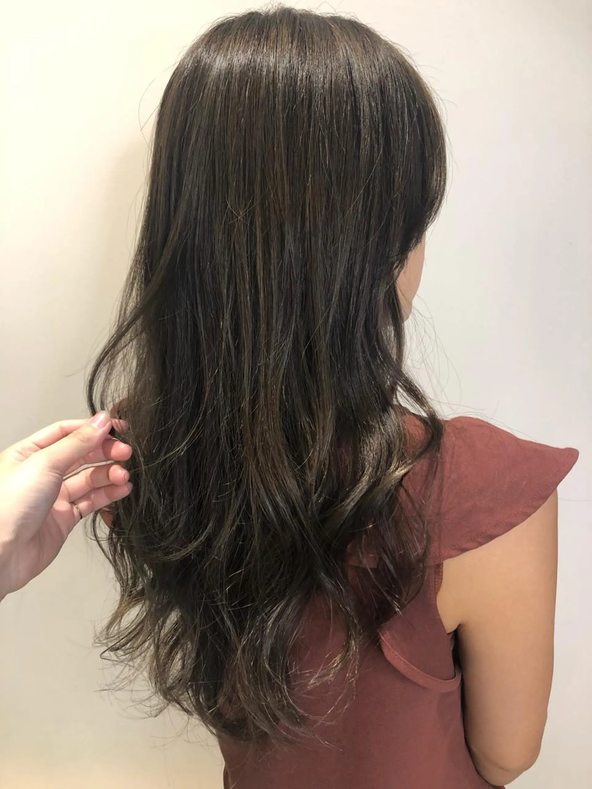 ロング カット ヘアカラー トリートメント 韓国ヘア♡おくれ毛♡ ボブ♡sayakaのヘアスタイル