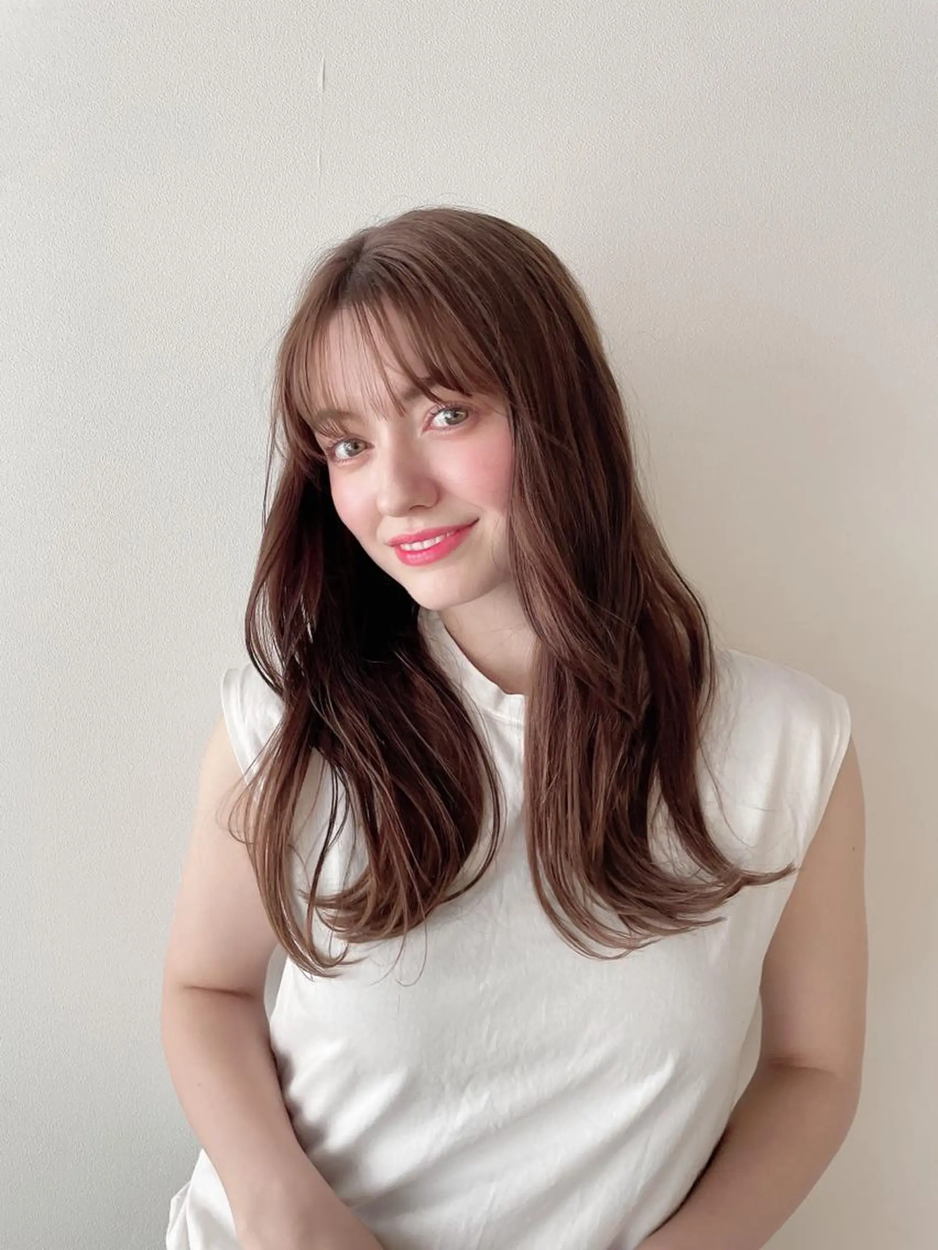 ロング カラー カット ヘアカラー なりたいが叶う ながしまじゅんきのヘアスタイル