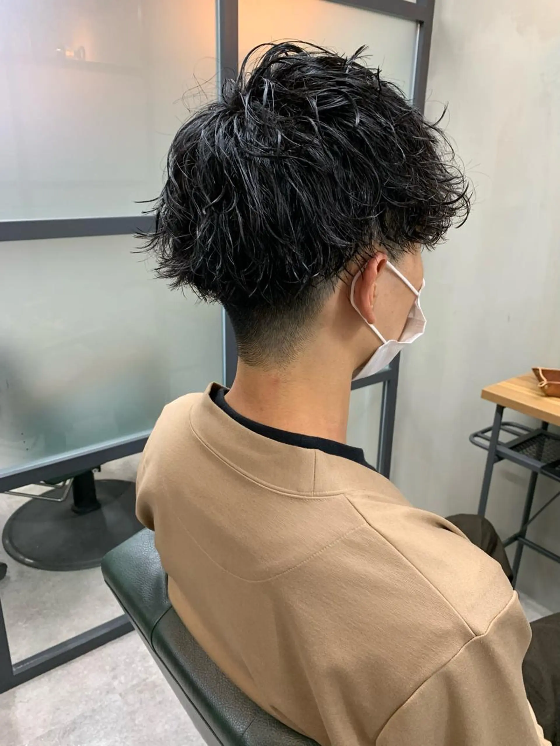 ショート パーマ メンズ カット パーマ 【S.BROOM】 店長　西川徹のヘアスタイル