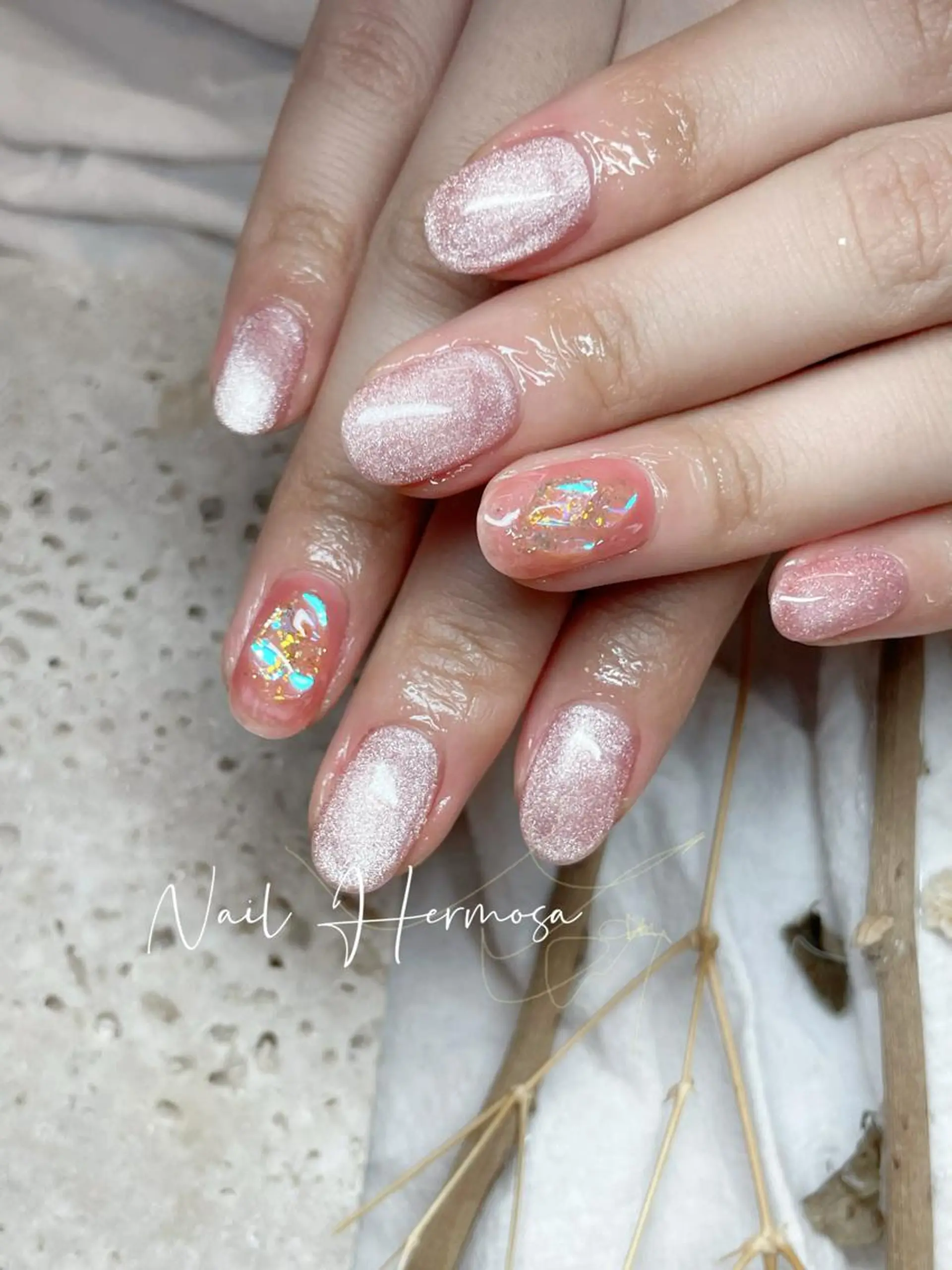 ネイル 桜ネイル 長さ出し フラッシュネイル フラワーネイル フットネイル ハンドネイル ネイル エルモサのネイルデザイン