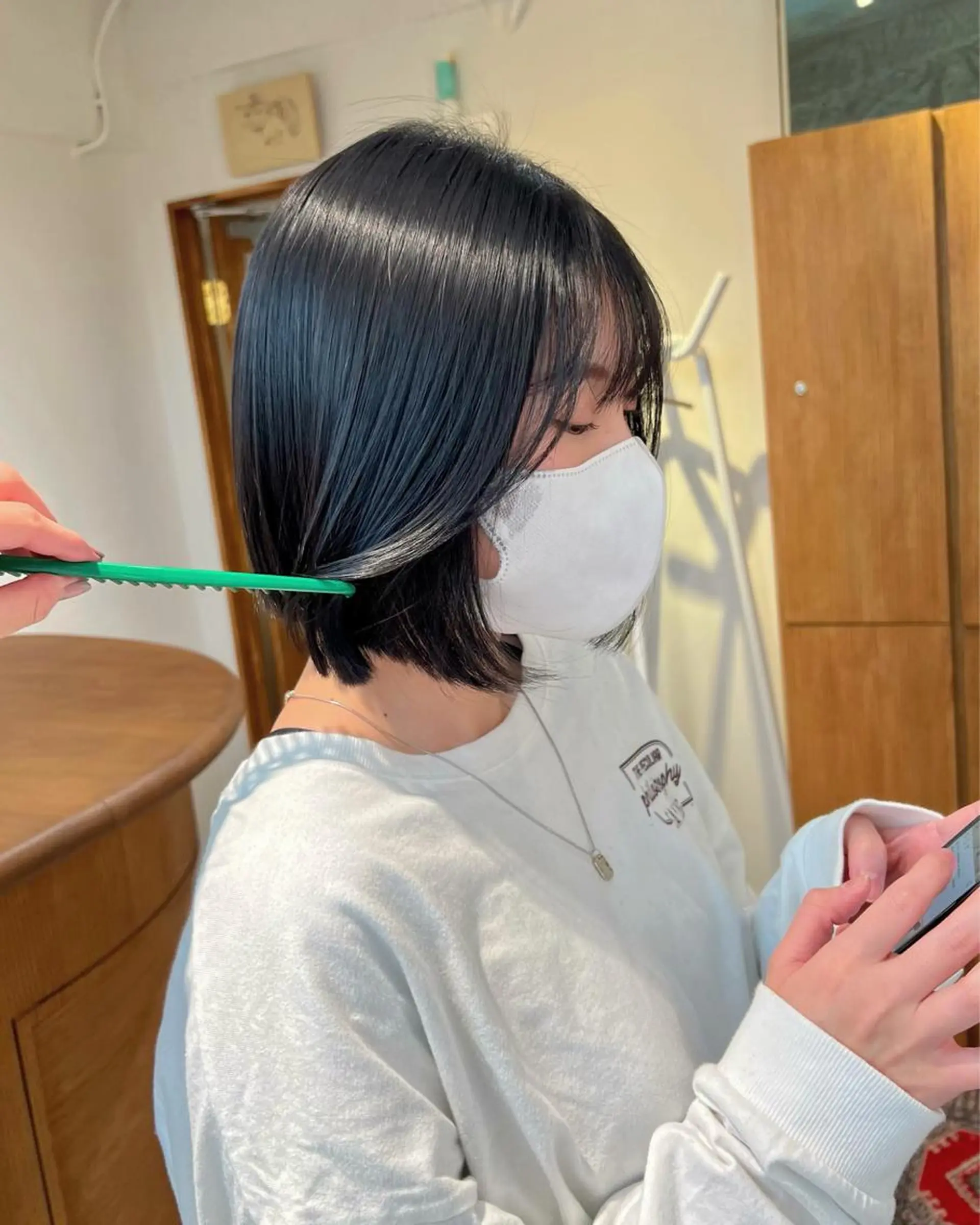 カラー ヘアカラー トリートメント ヘッドスパ ☑️aiko【艶 カラー・ショート募】のヘアスタイル
