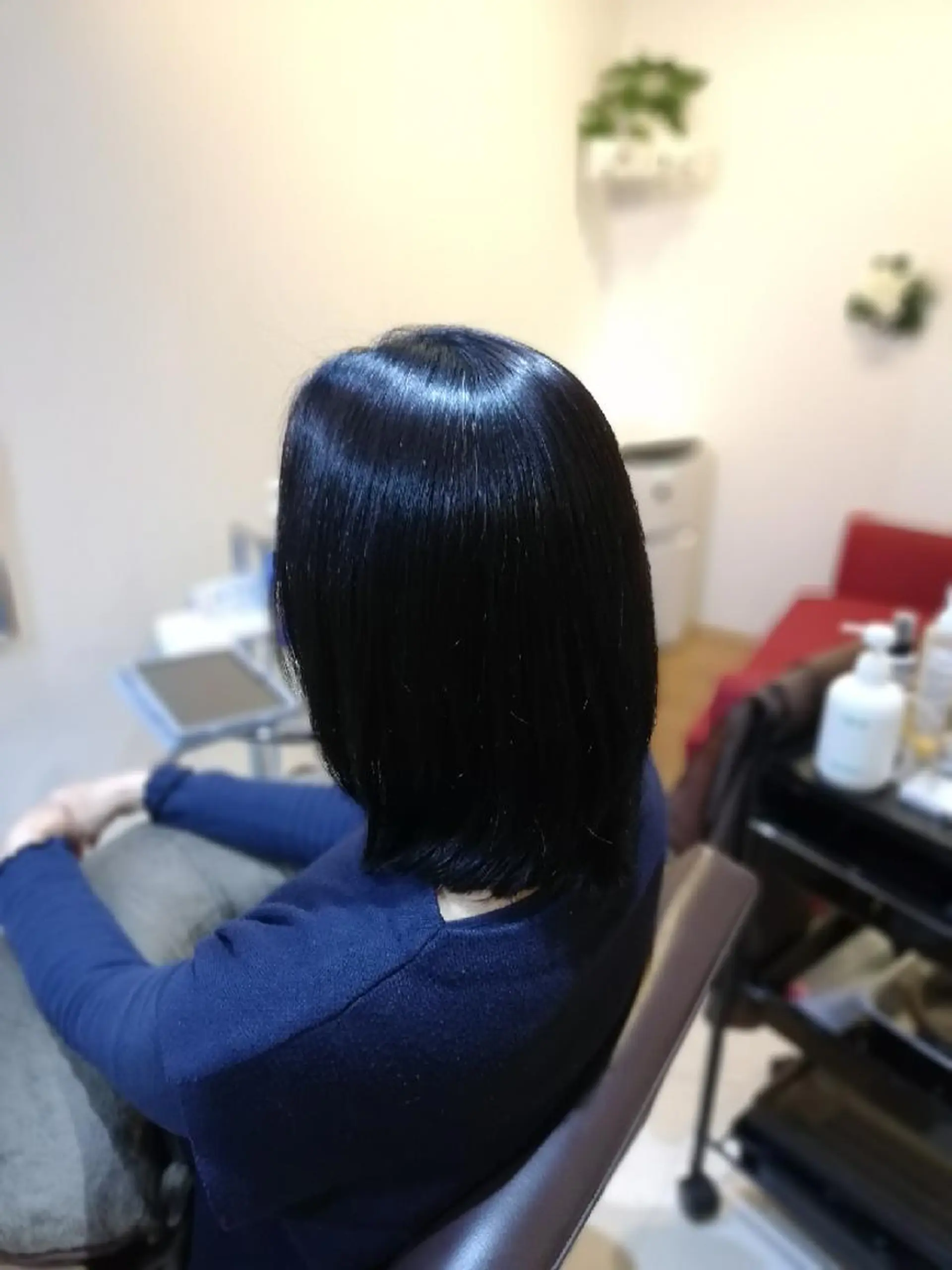 パーマ セミロング カット 縮毛矯正 北林 弘展のヘアスタイル