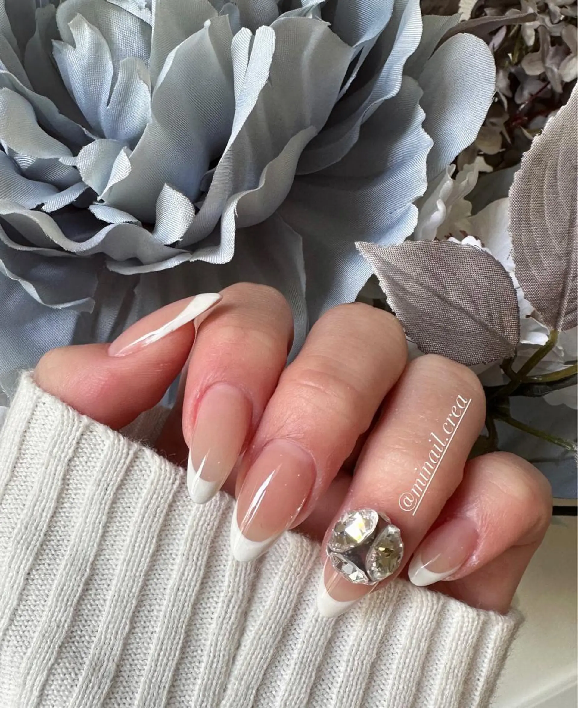 ネイル フレンチネイル オフィスネイル シンプルネイル ハンドネイル CRéA　-private nailsalon-所属・CReA nailのネイルデザイン