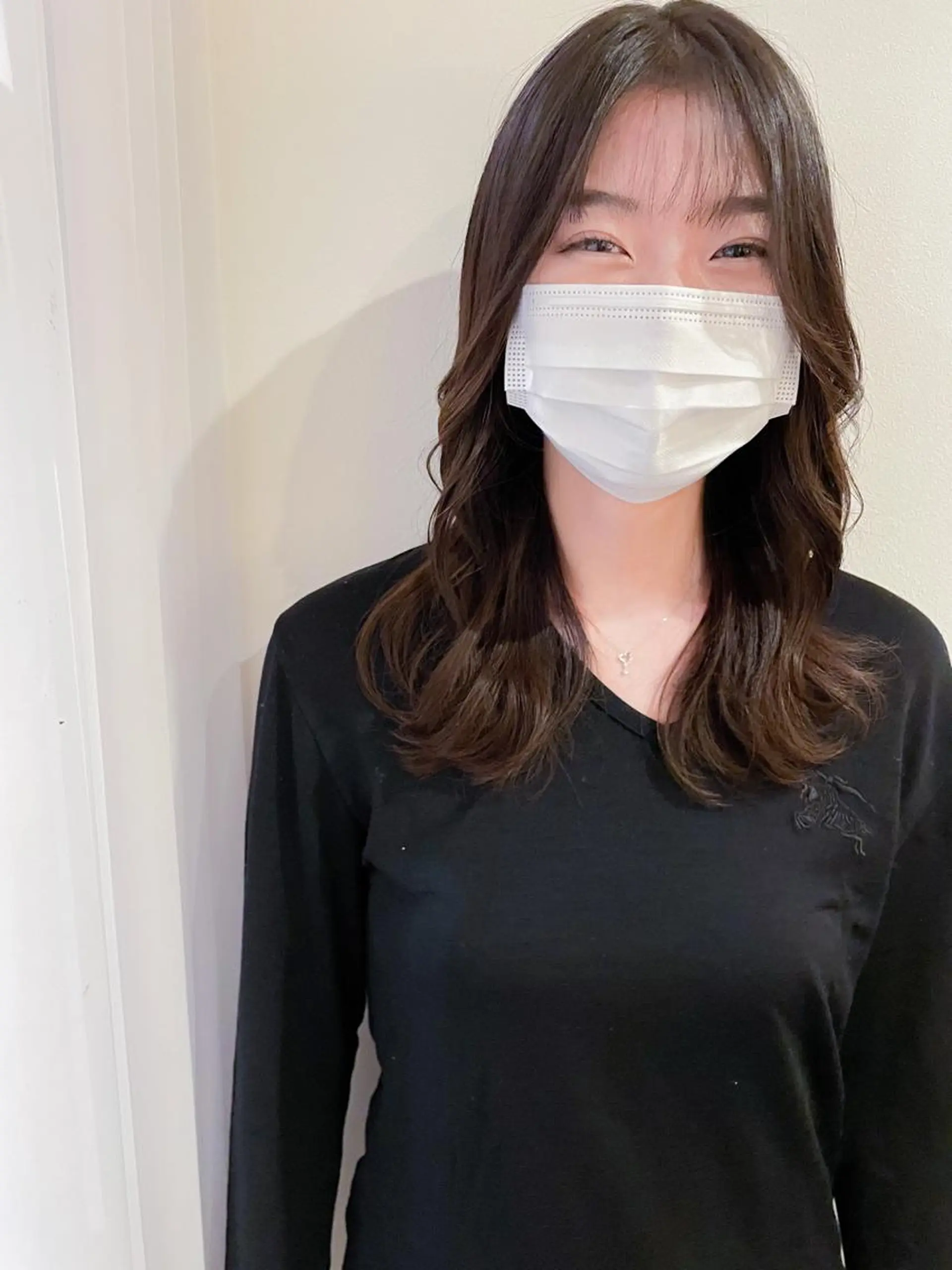 セミロング 藤井 みなみのヘアスタイル
