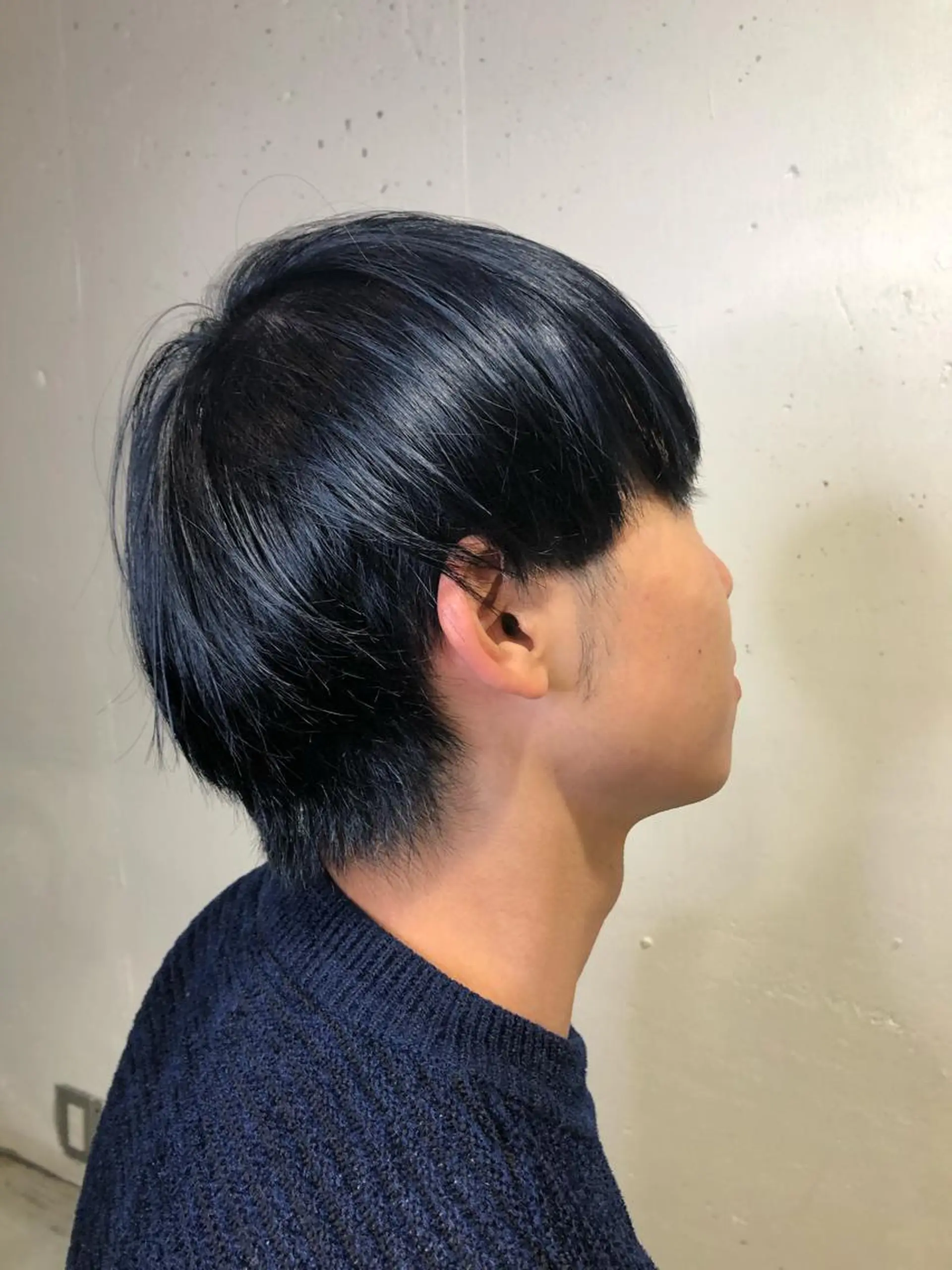 ショート カラー メンズ 黒髪 パーマ美容師 hanaのヘアスタイル