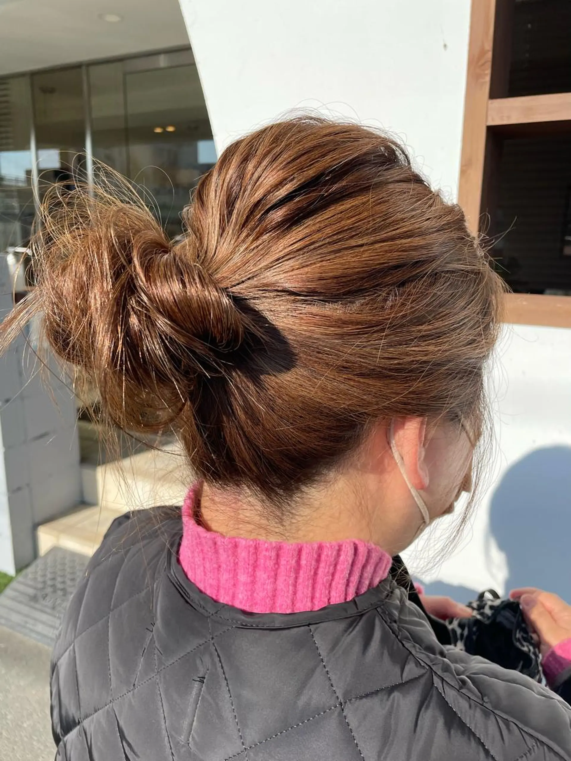 ミディアム カラー ハイライトカラー ハイライト 美容室 Jフィドルファドル所属・わきた かずなのヘアスタイル