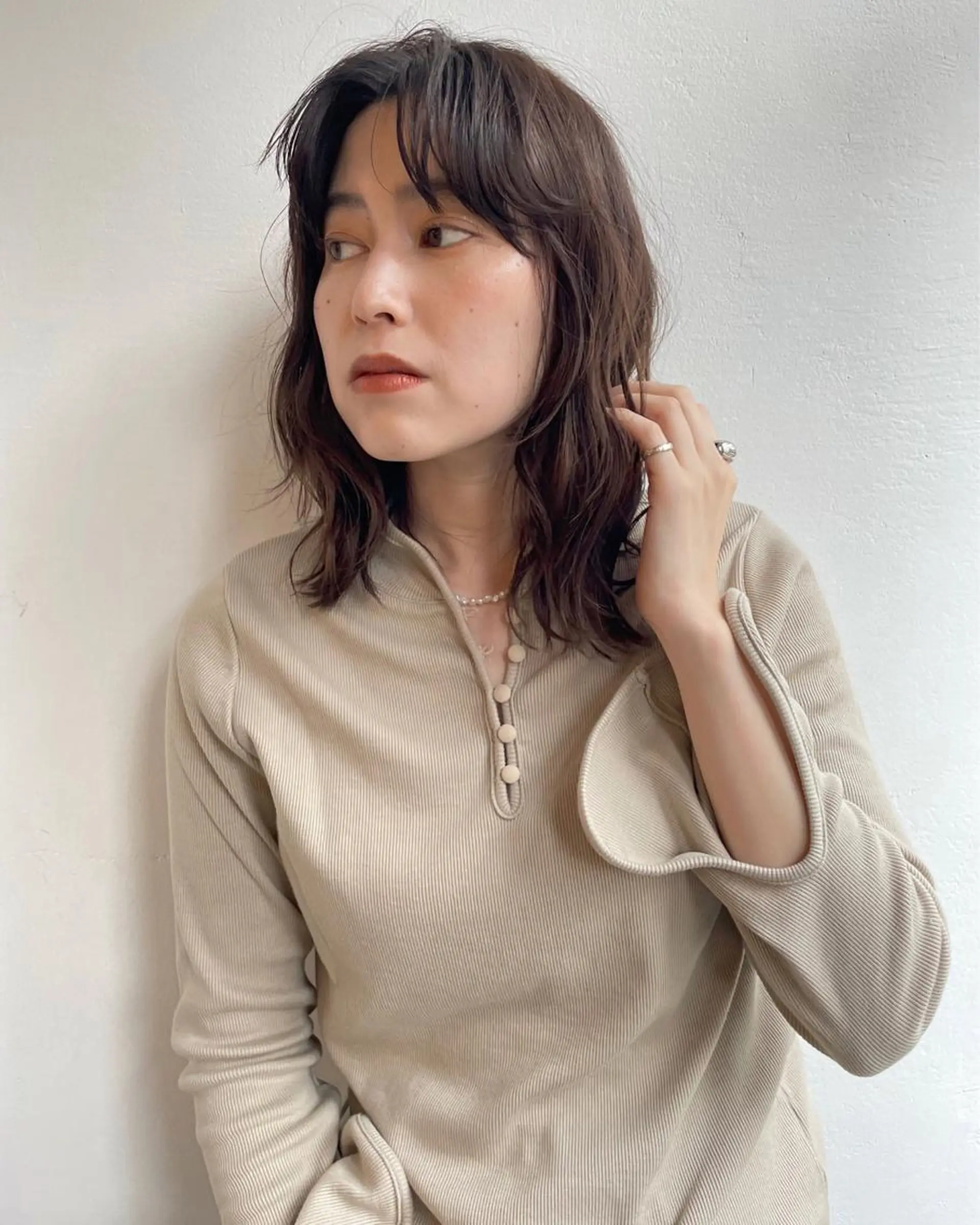 ミディアム カラー カット パーマ トリートメント TO C所属・柔らか透明感ヘア🌙 RIONAのヘアスタイル
