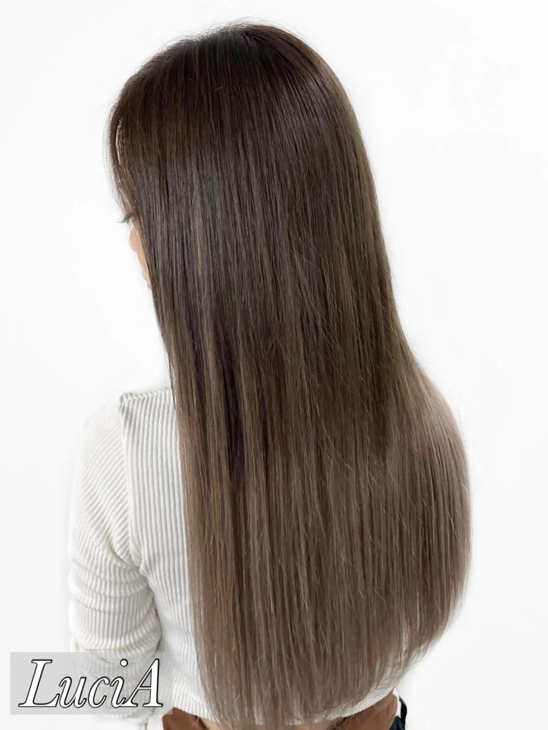 ロング カラー ヘアアレンジ ブリーチ ケアブリーチ ダブルカラー グラデーションカラー イルミナカラー LuciA/エクステ カラーのヘアスタイル