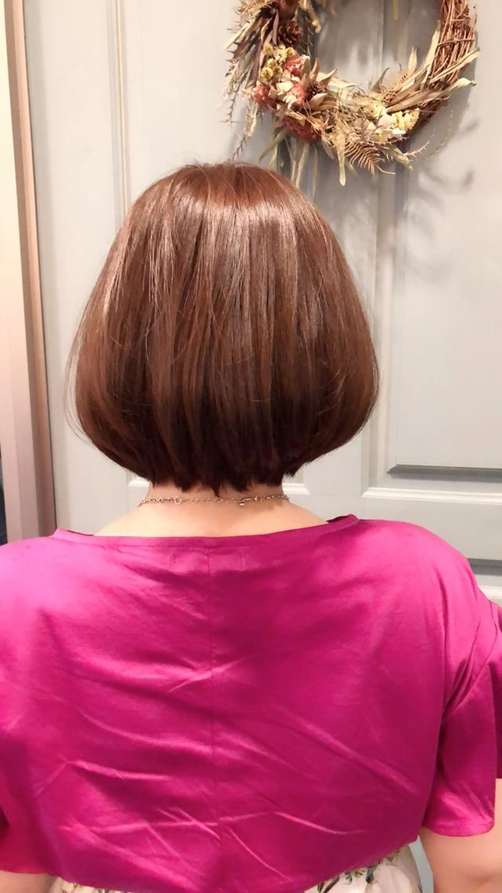 ミディアム ボブ 小顔カット カット wep所属・ジョ サイコウのヘアスタイル