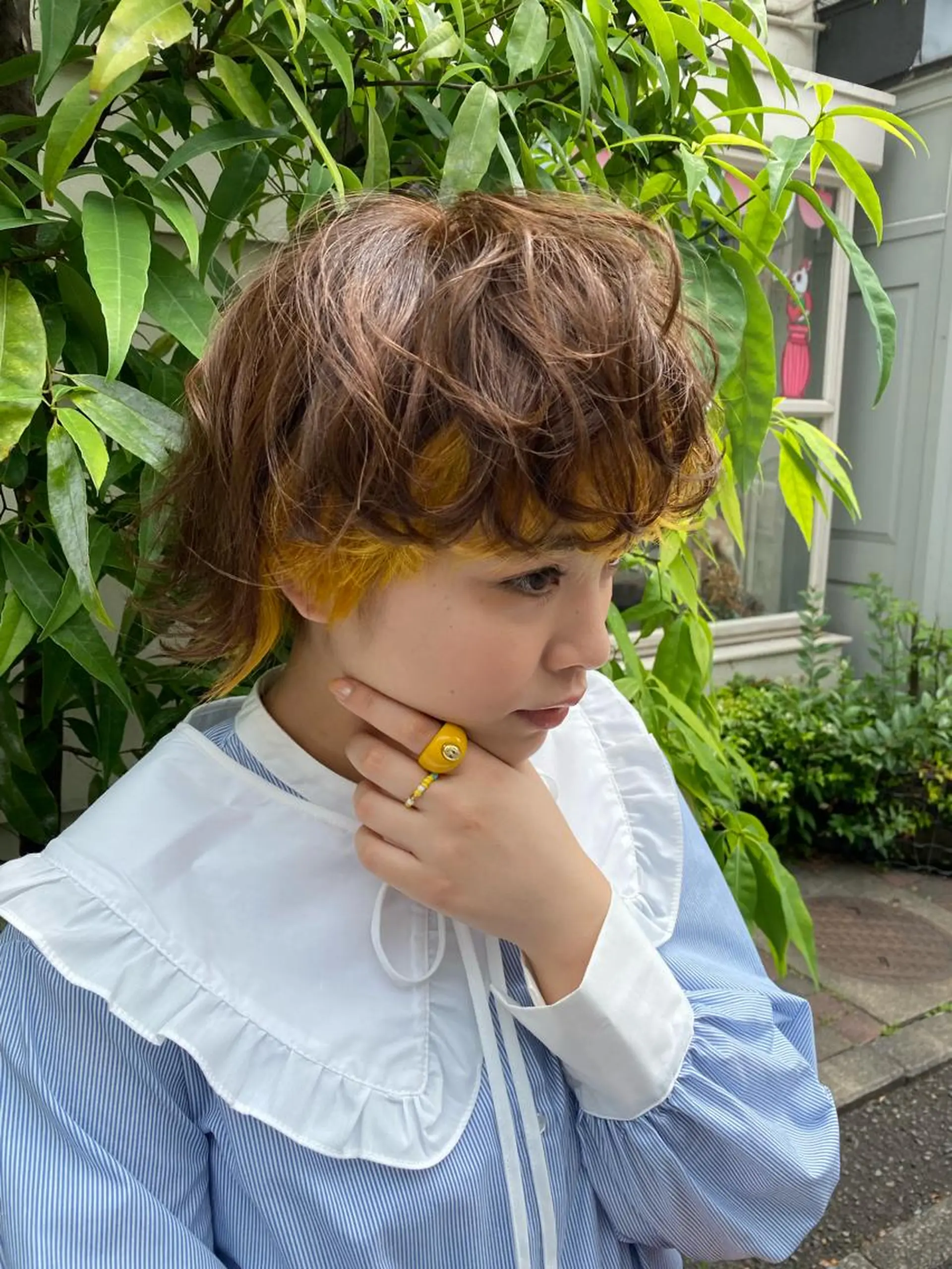 ミディアム カラー カット ヘアカラー トリートメント TELA HAIR 副代表🍃笹岡航太のヘアスタイル