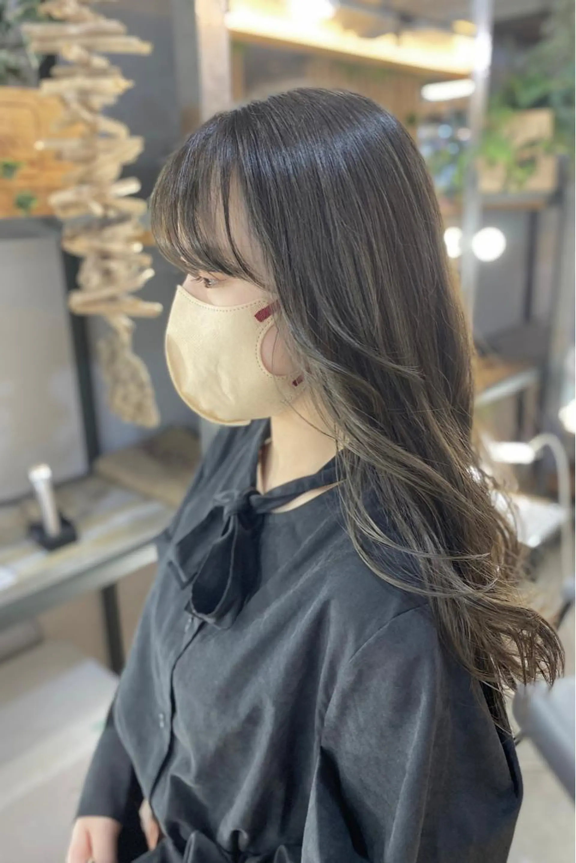 ロング カラー 菊地 紗矢のヘアスタイル