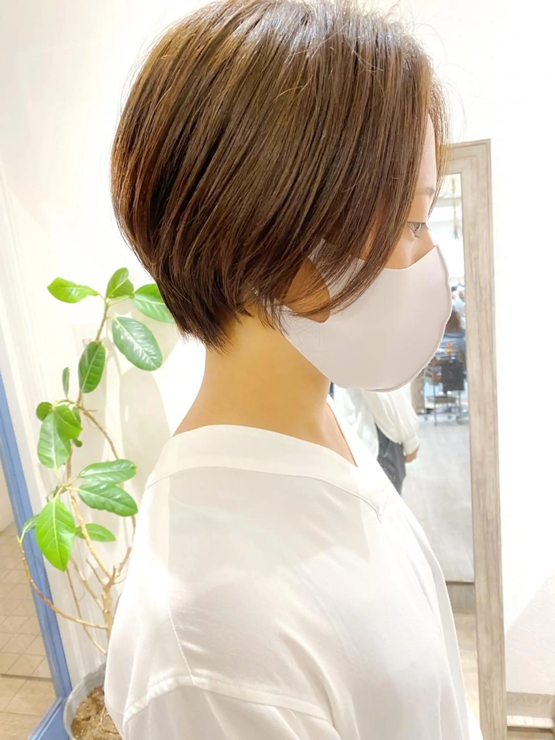 ショート カット ヘアカラー トリートメント .iyu所属・吉祥寺小顔×ショート 🍋宮本大輔🍋のヘアスタイル