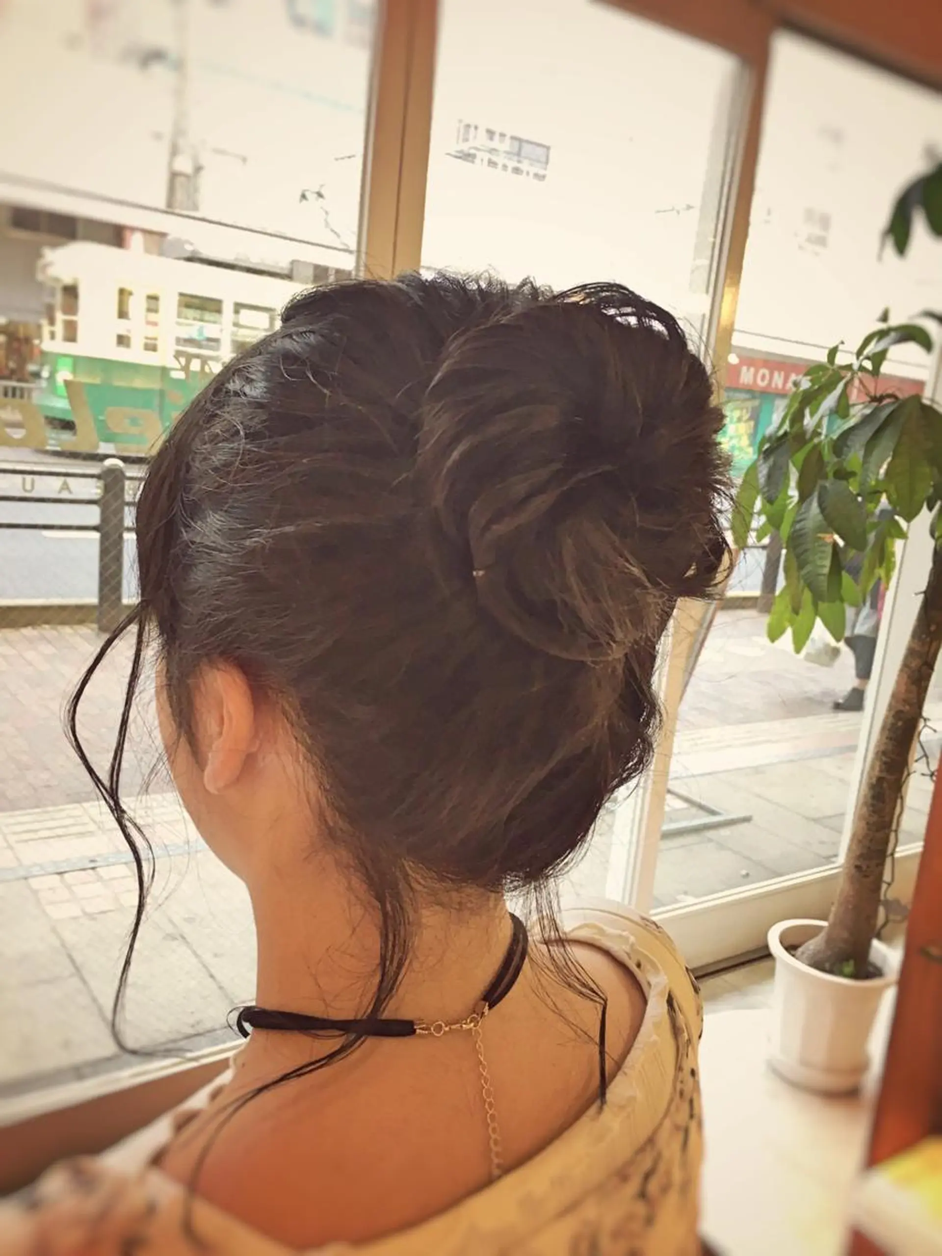 ヘアアレンジ お団子ヘア 本田 卓也のヘアスタイル