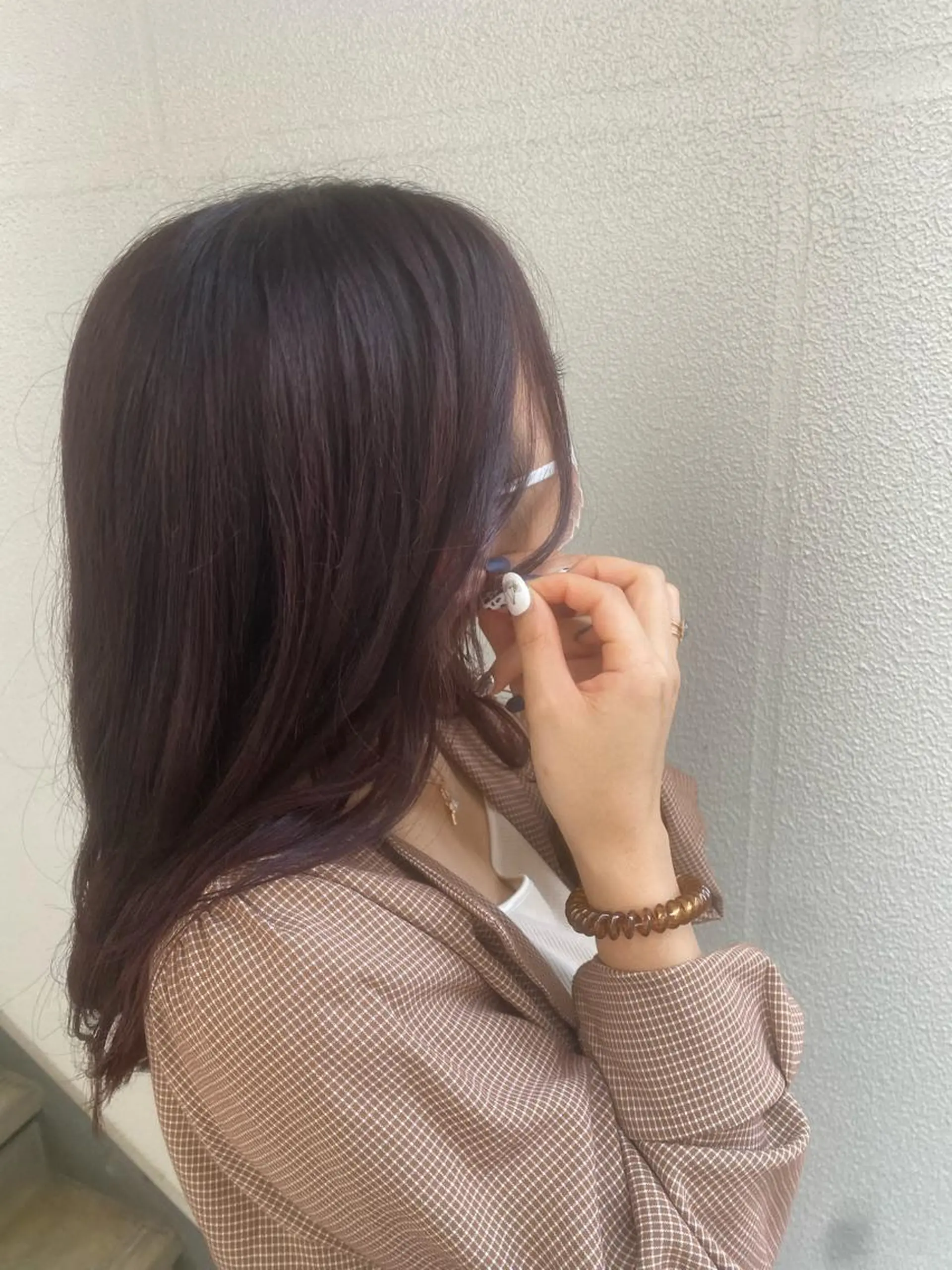 ロング カラー パーマ メンズ 加藤 愛実のヘアスタイル