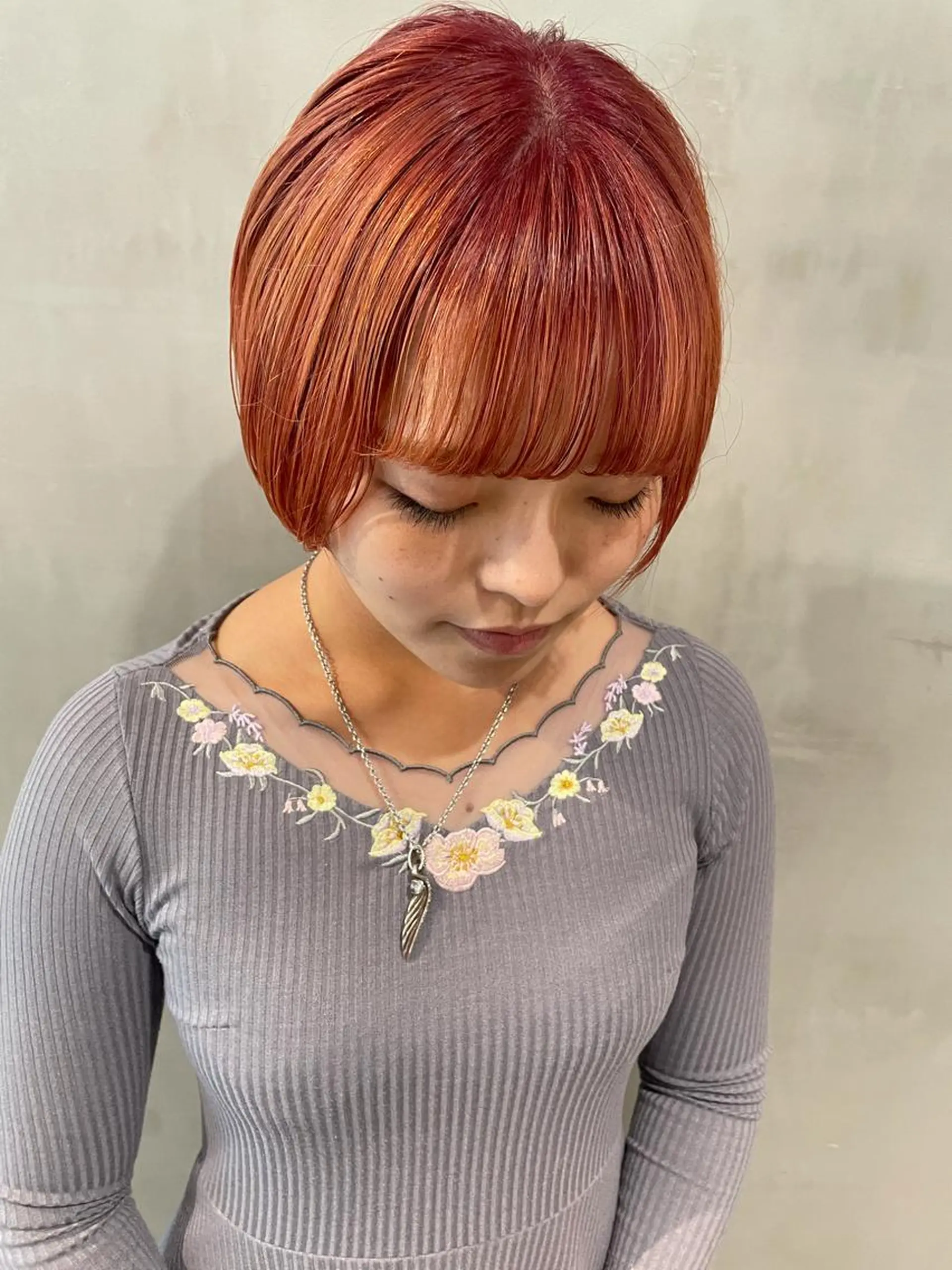 ショート カラー カット ヘアカラー トリートメント 優 作のヘアスタイル
