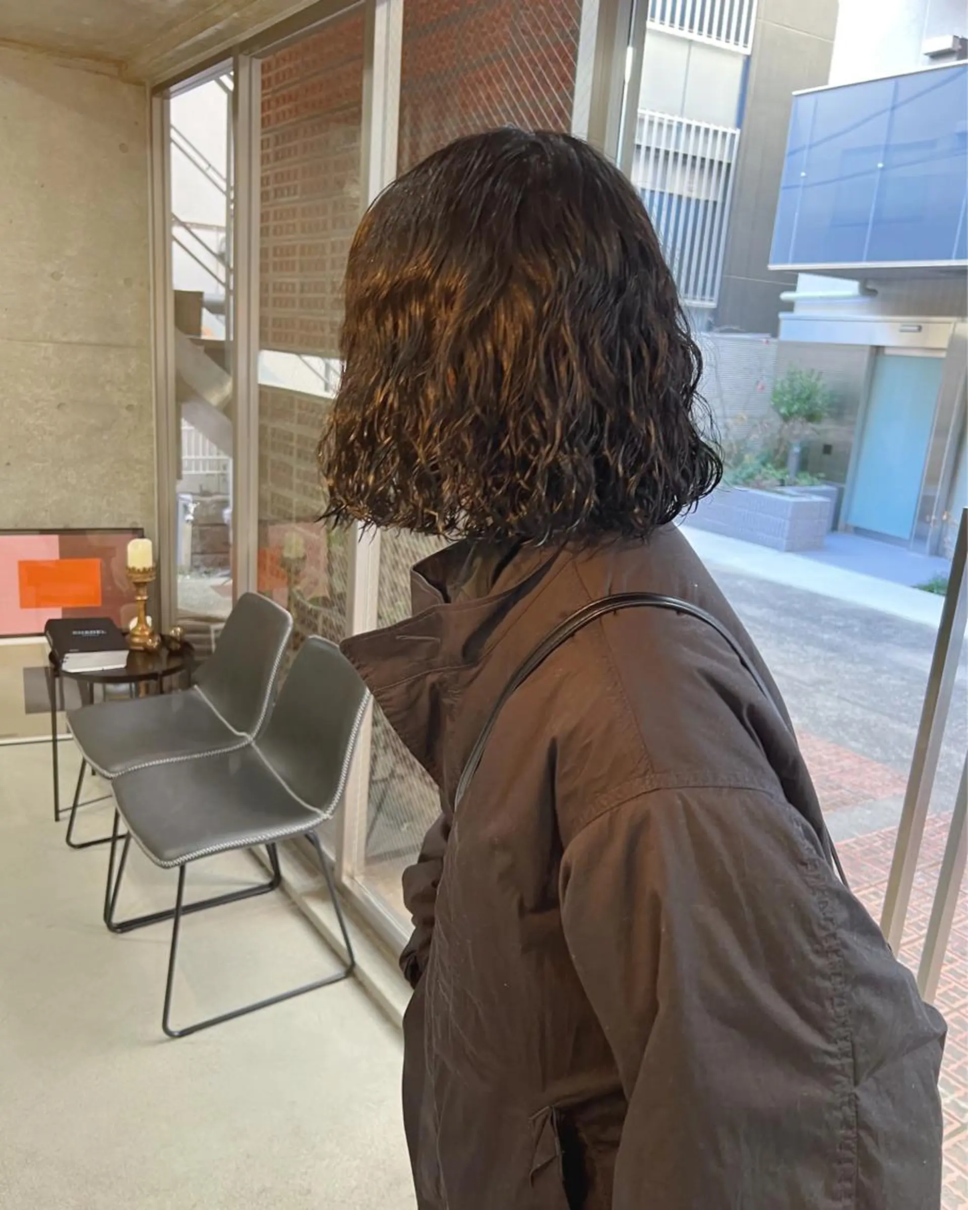 ショート パーマ ボブパーマコテ巻き風 パーマNo1深江秀平のヘアスタイル