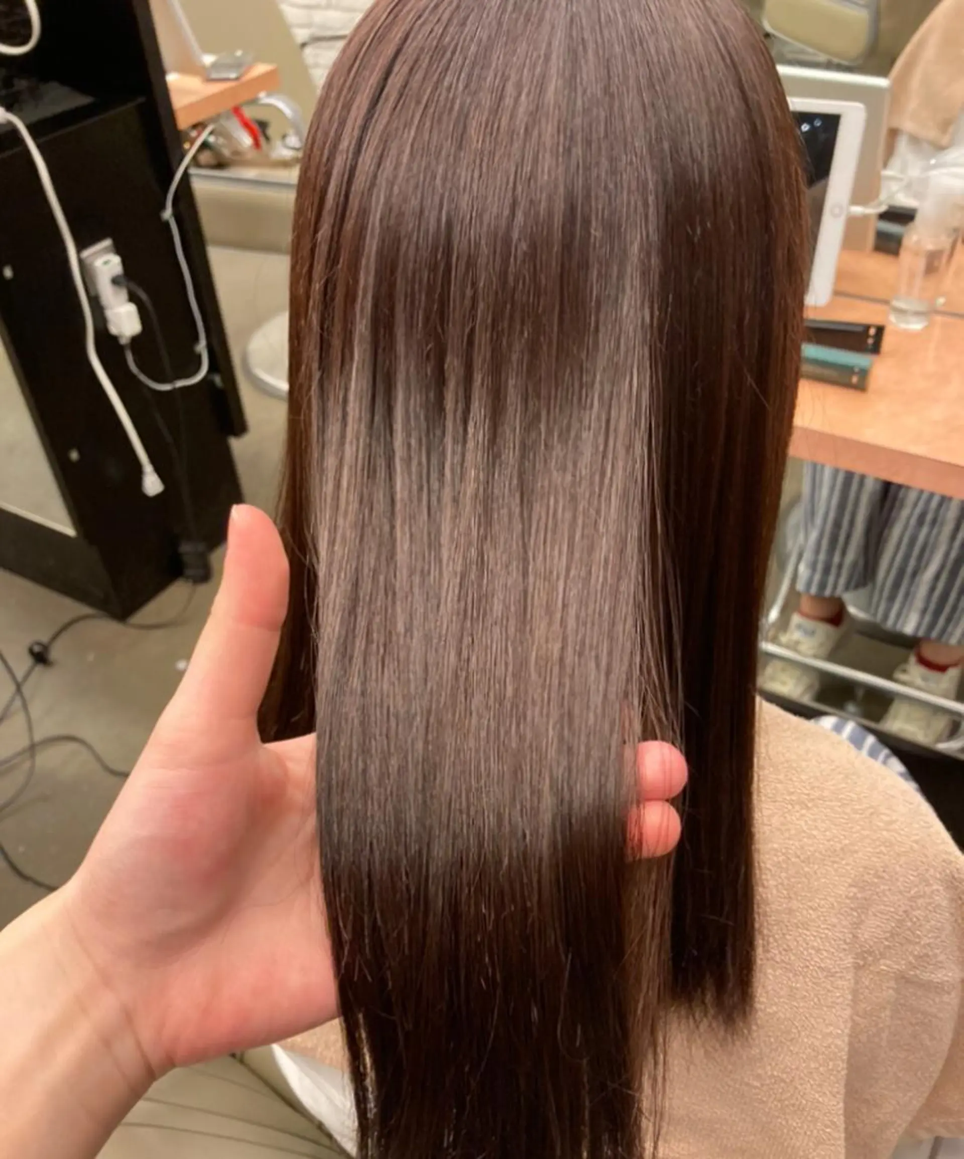 ロング カット 縮毛矯正 トリートメント ヘアセット 🍑まき/カット /髪質改善カラー🍑のヘアスタイル