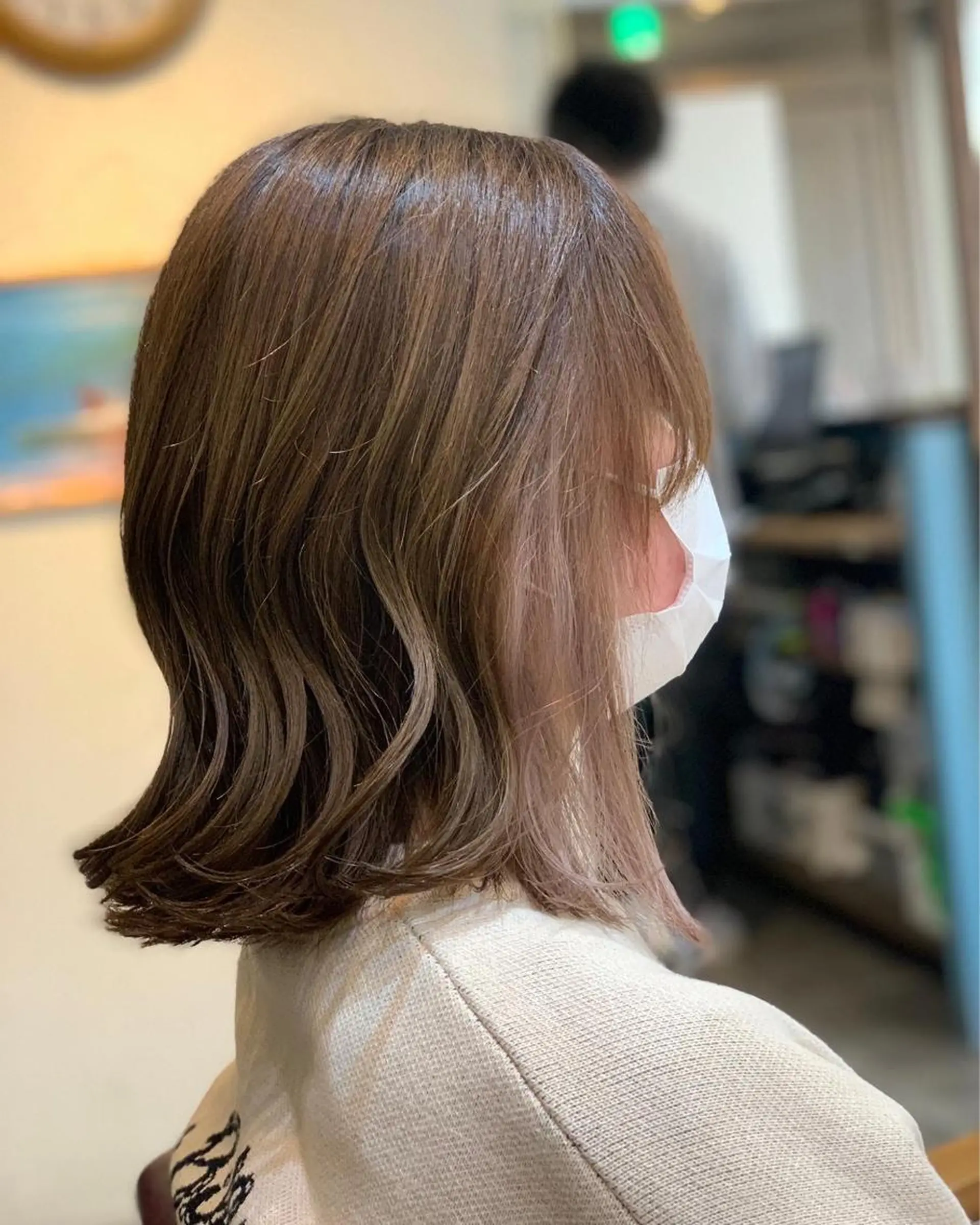 ミディアム カット ヘアカラー CECIL hair なんば店所属・メンズパーマ 艶髪☆店長☆有馬のヘアスタイル