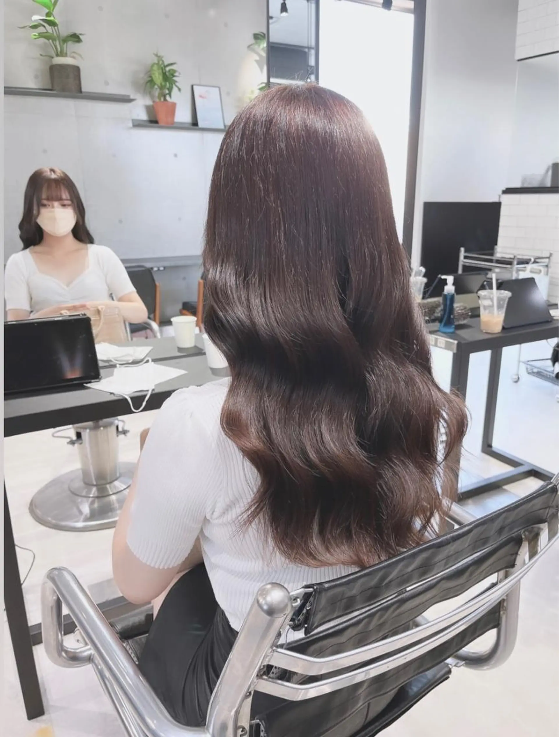 セミロング カット ヘアカラー トリートメント 🌫️大人韓国ヘア 🌫️naoyaのヘアスタイル