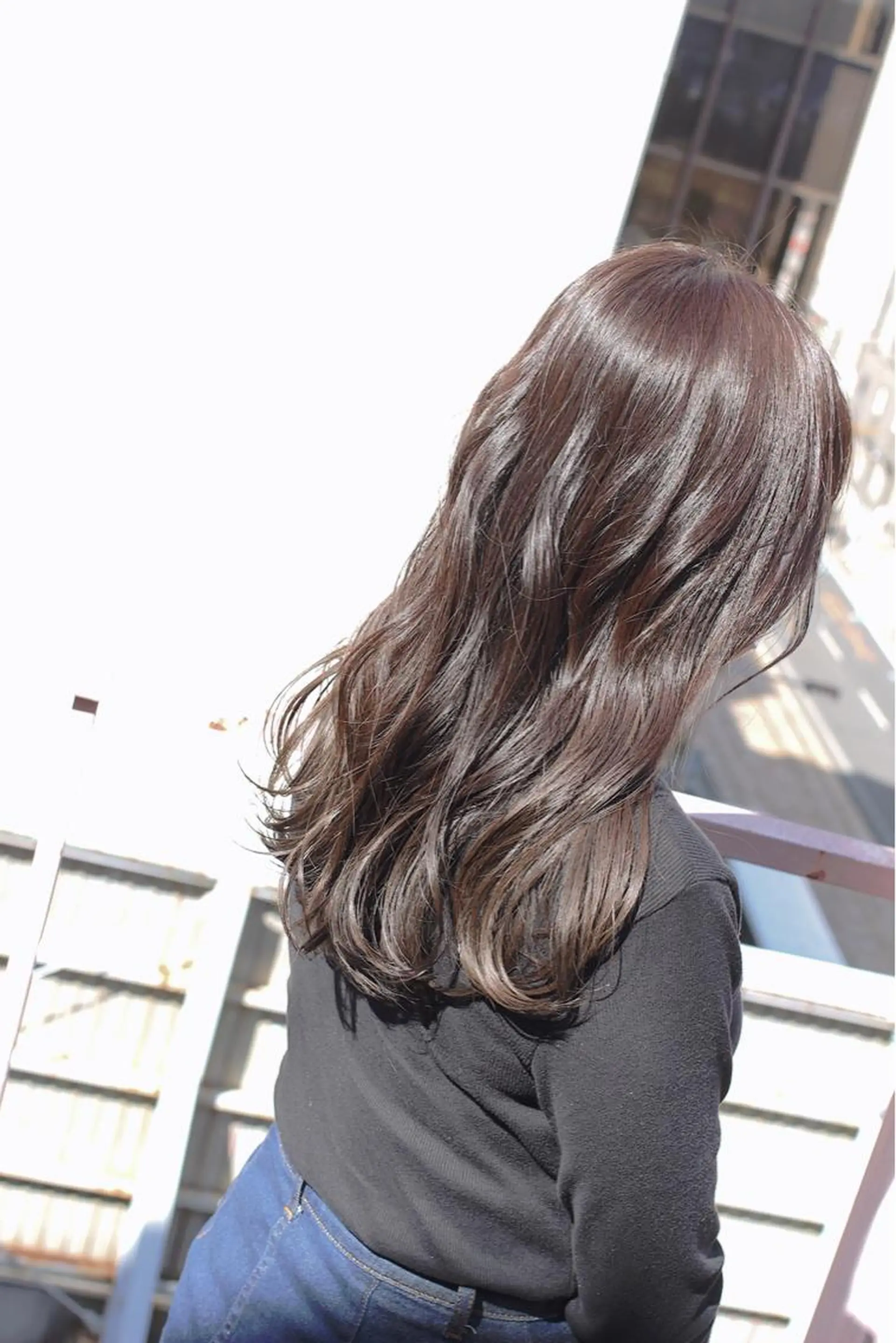 ロング カラー ベージュカラー グレージュ イルミナカラー カット ヘアカラー 土居 正季のヘアスタイル