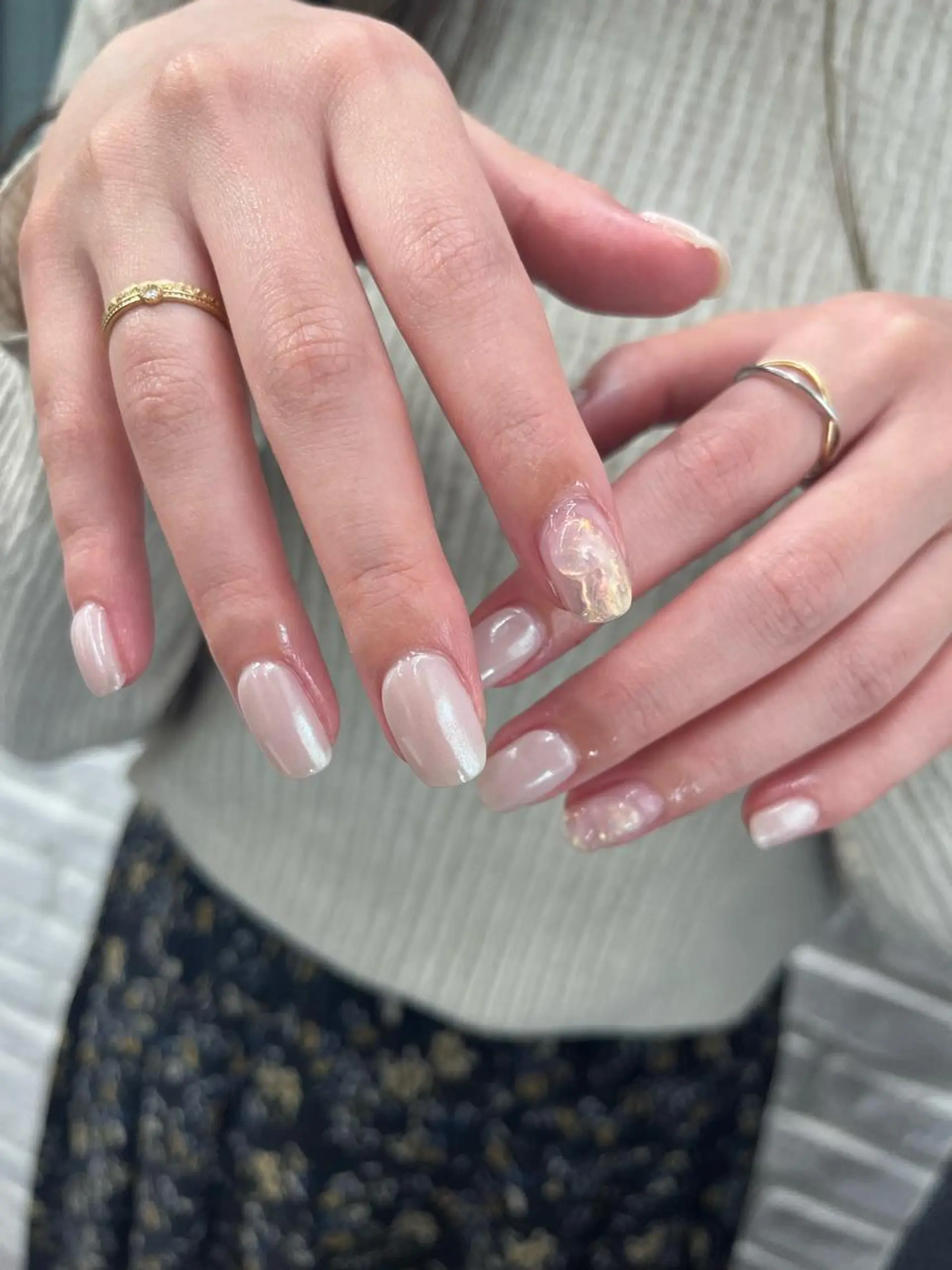 ネイル オーロラネイル nail＊ runa🌻のネイルデザイン