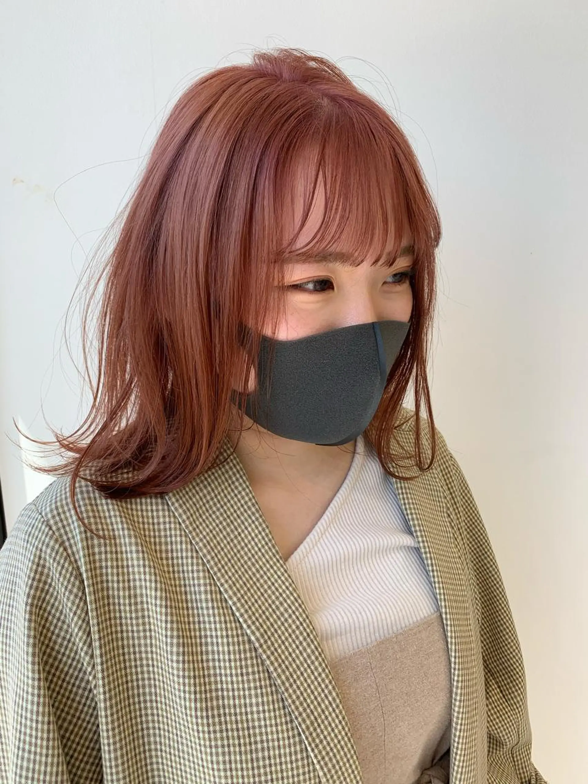 ミディアム カラー ピンクカラー OLTI所属・中村 勇星のヘアスタイル