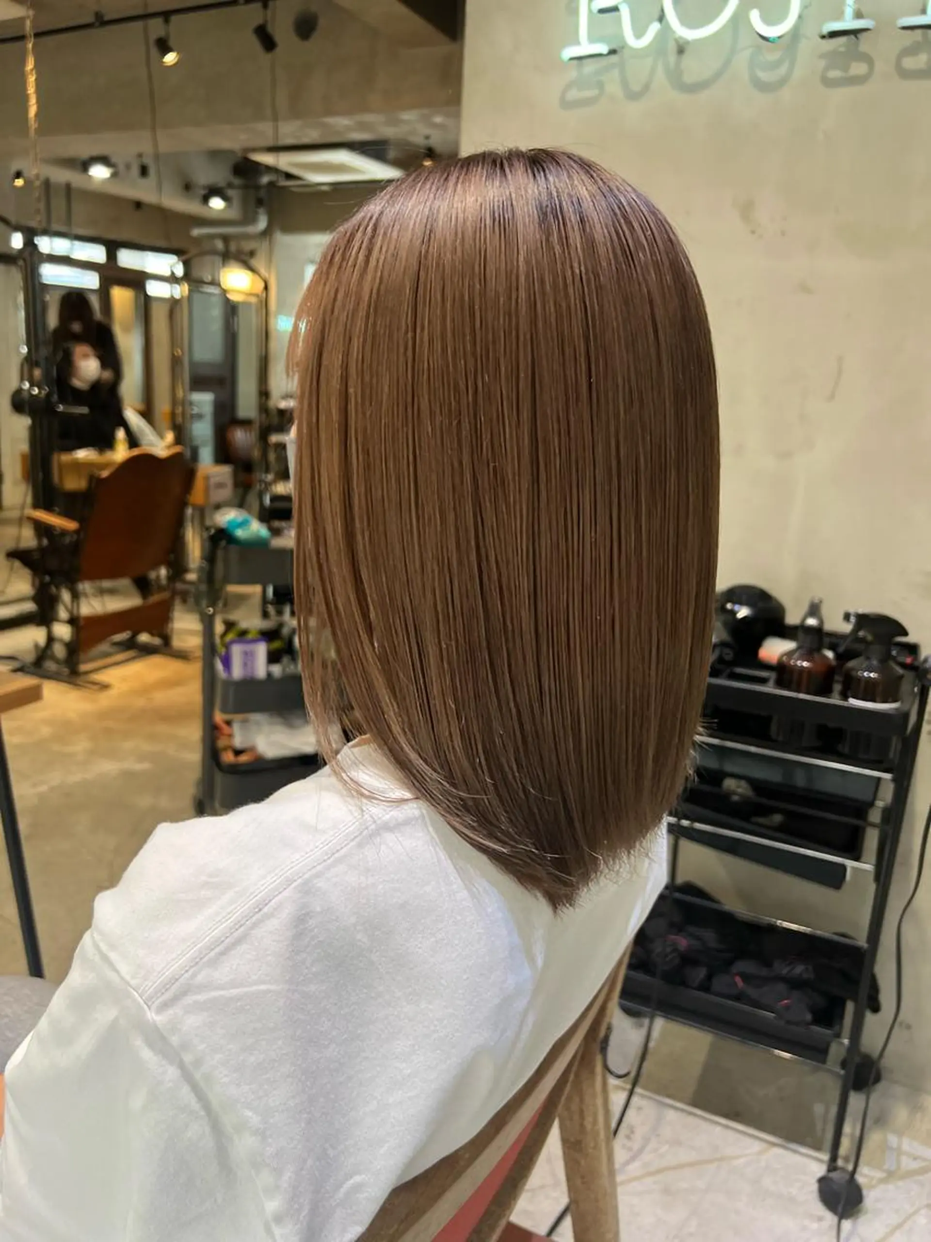 ミディアム カラー ヘアアレンジ ベージュカラー ヘアカラー トリートメント 🌿艶髪・透明感🌿 TATSUKIのヘアスタイル